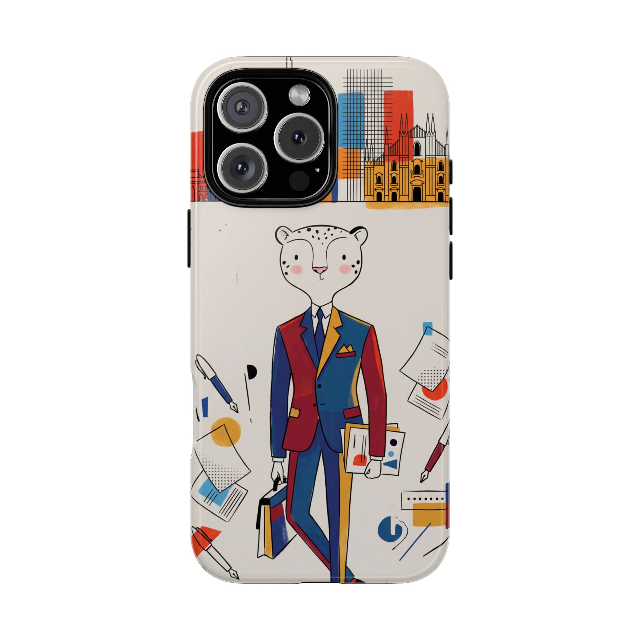 Leopard Executive Phone Case | Business Chic Illustrated