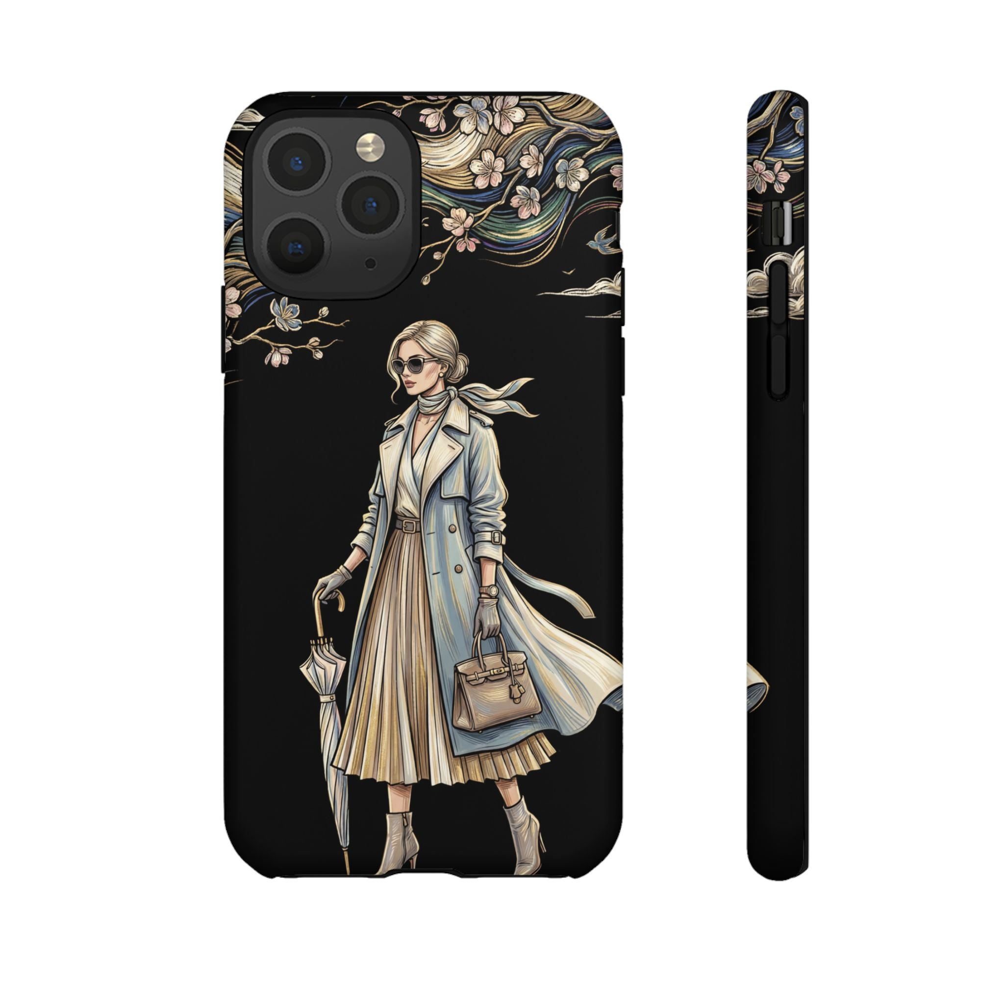 Vintage Chic iPhone Case | Stylish Woman Illustration