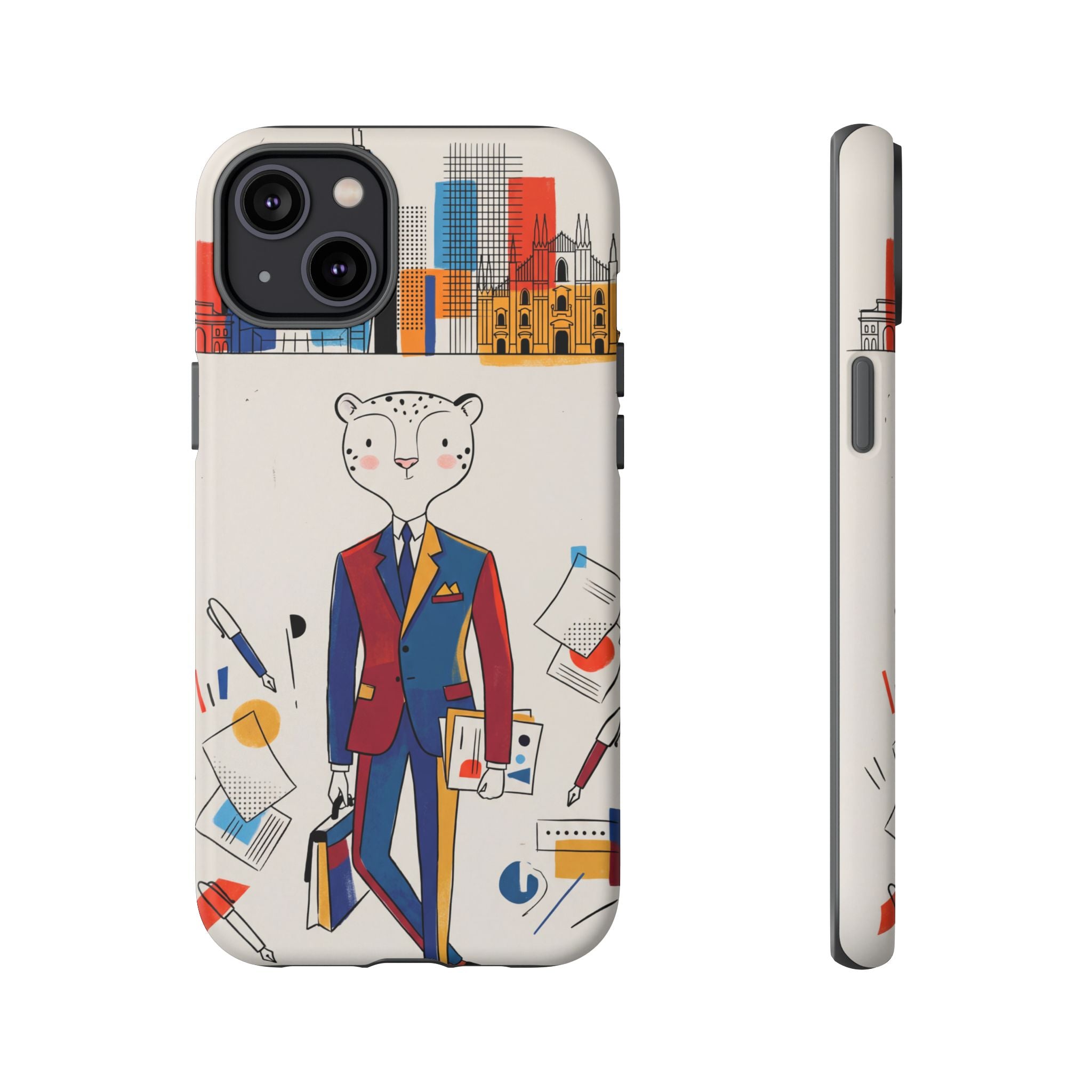 Leopard Executive Phone Case | Business Chic Illustrated