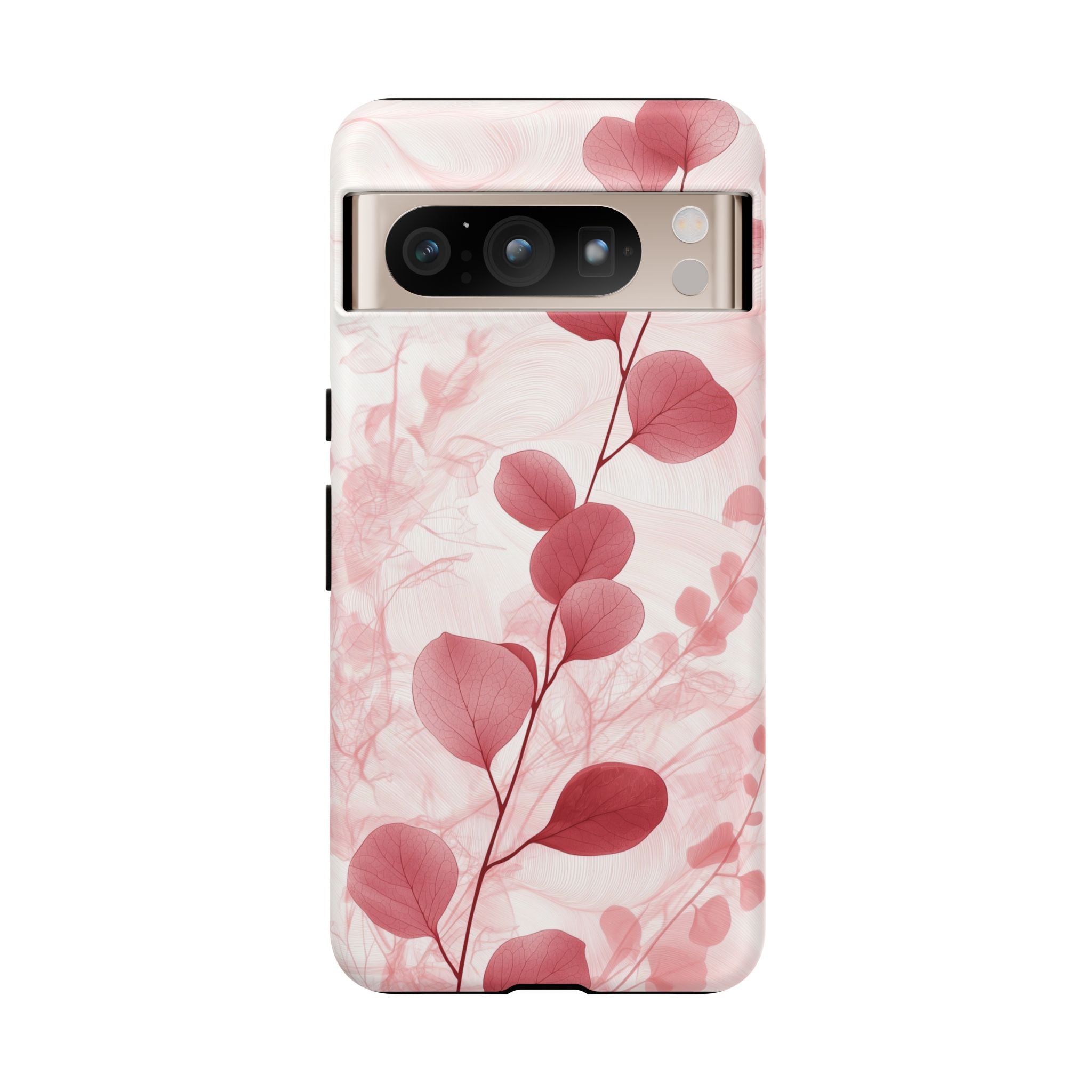 Pink Botanical Floral Eucalyptus Google Pixel Phone Case