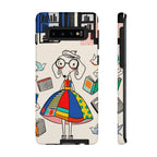 Cute Dachshund Dog Illustration Samsung Galaxy Phone Case