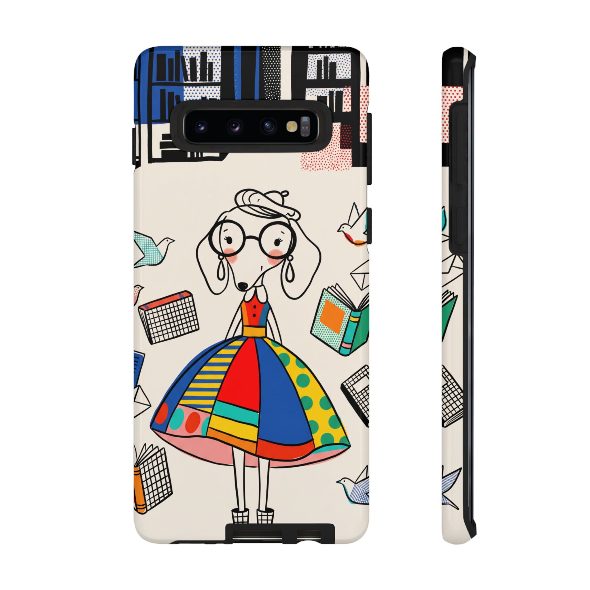 Cute Dachshund Dog Illustration Samsung Galaxy Phone Case