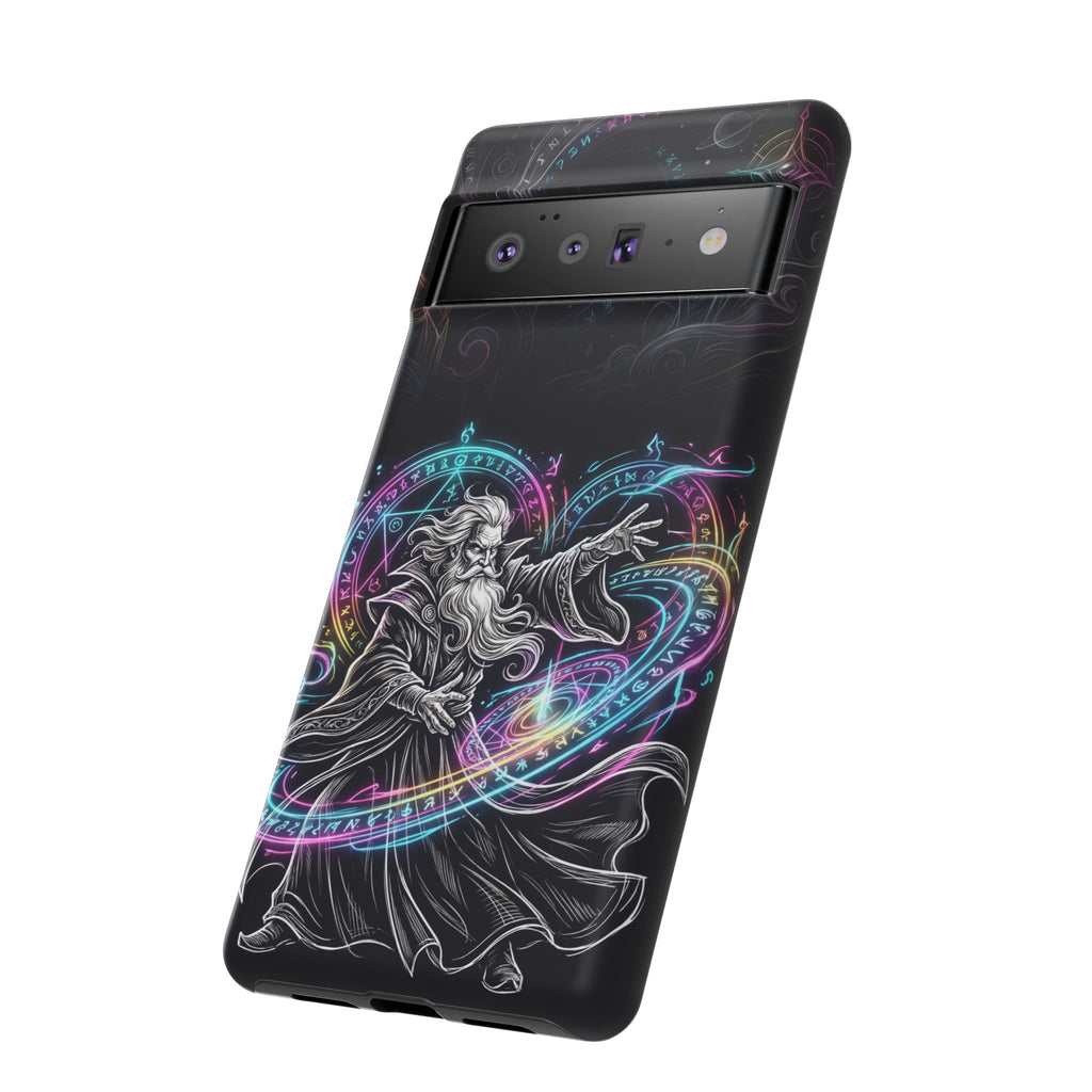Custodia per Google Pixel Neon Spell Art Wizard Magic