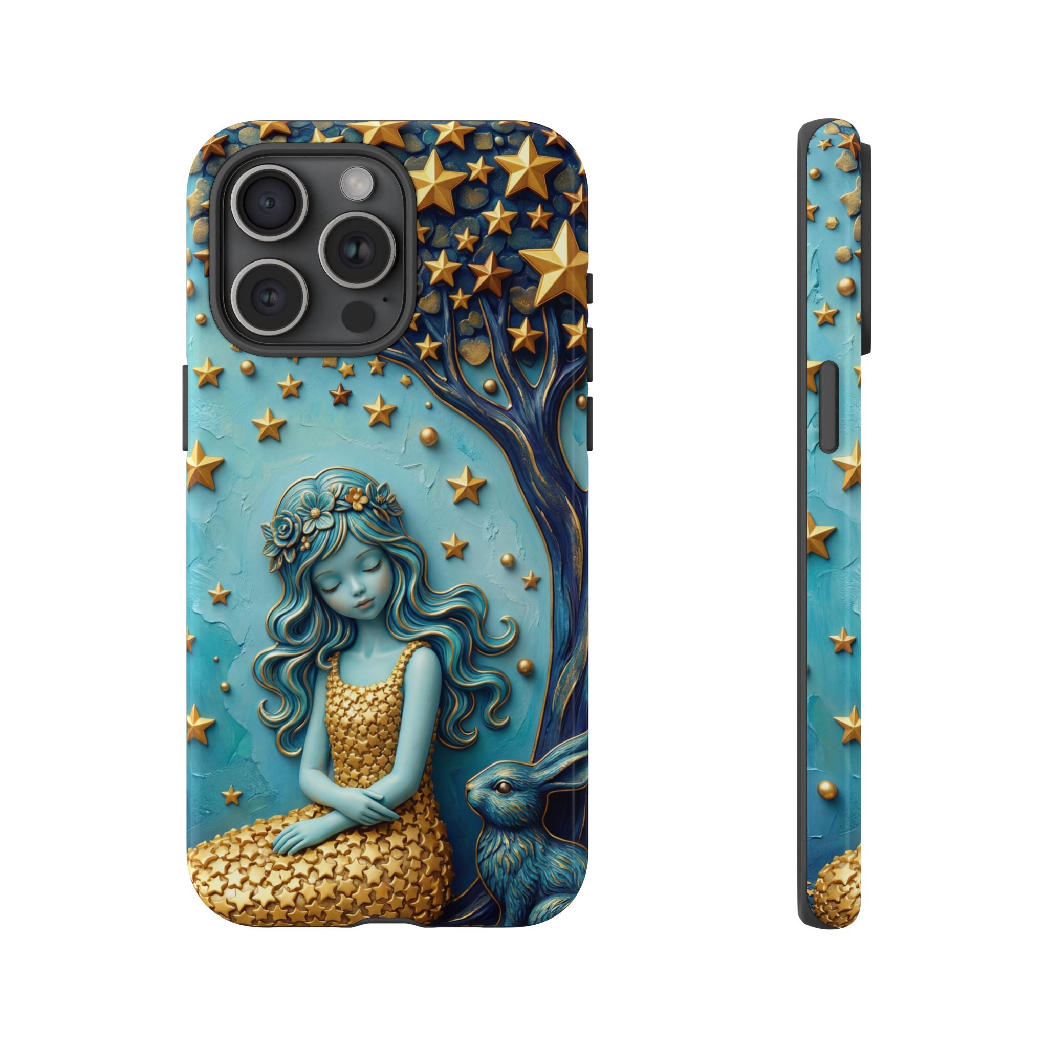 Dreamy Maiden & Star Tree iPhone Case
