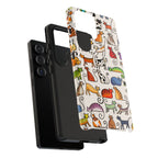 Cat Pattern Tough Samsung Galaxy Case | Colourful Cartoon Cats