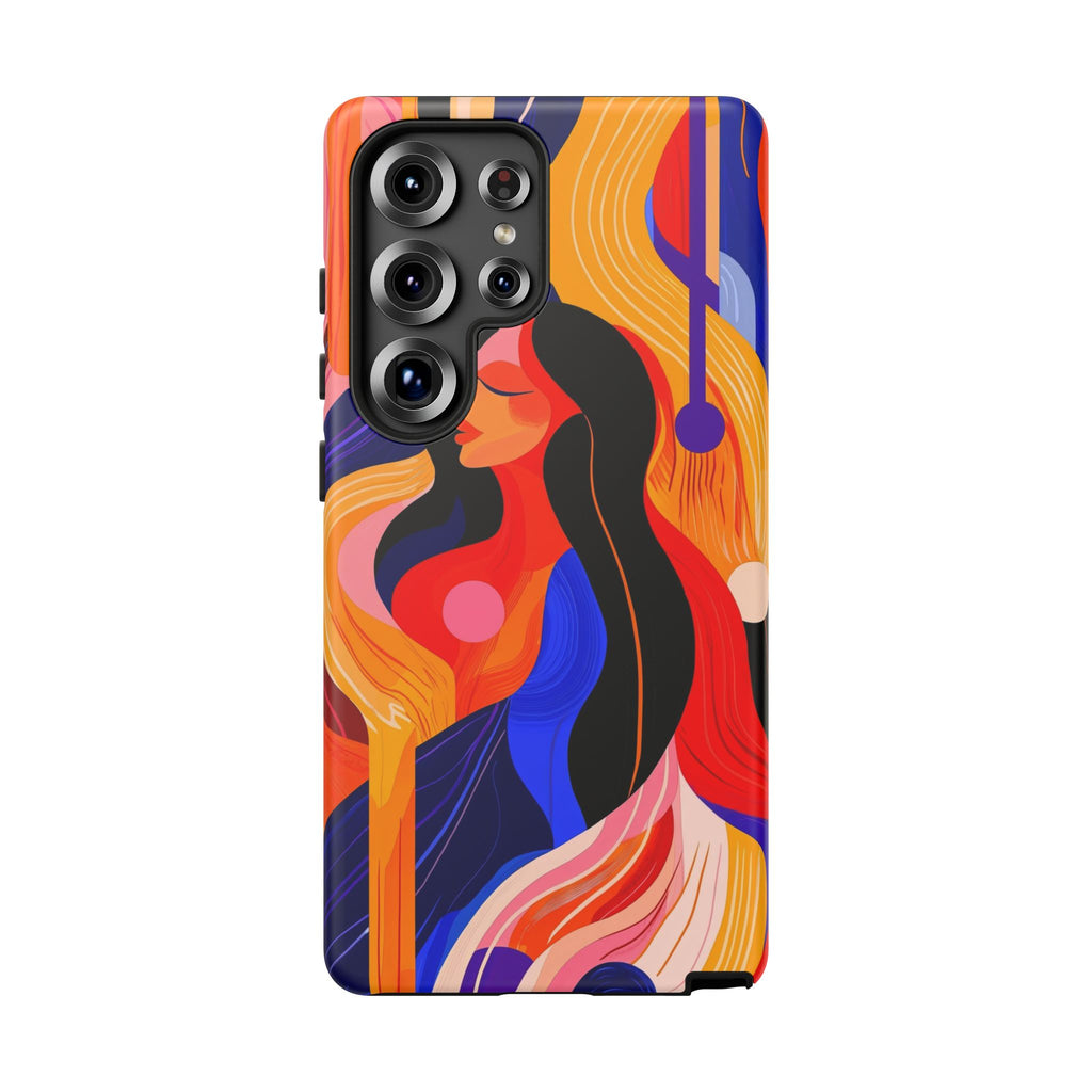 Abstract Colourful Woman Samsung Galaxy Tough Case | Vibrant Artistic
