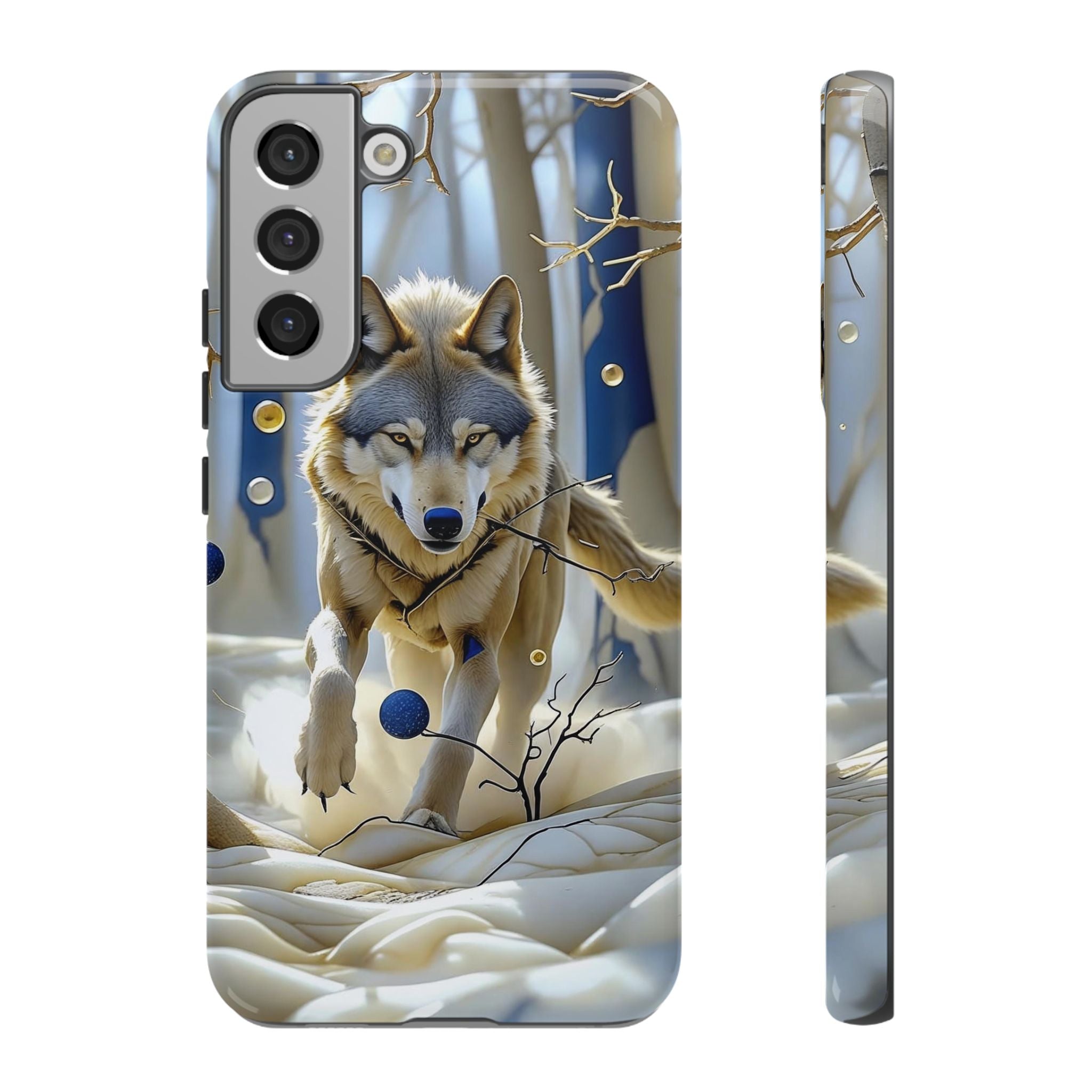 Wolf in Snow Samsung Galaxy Case — Rugged Wildlife