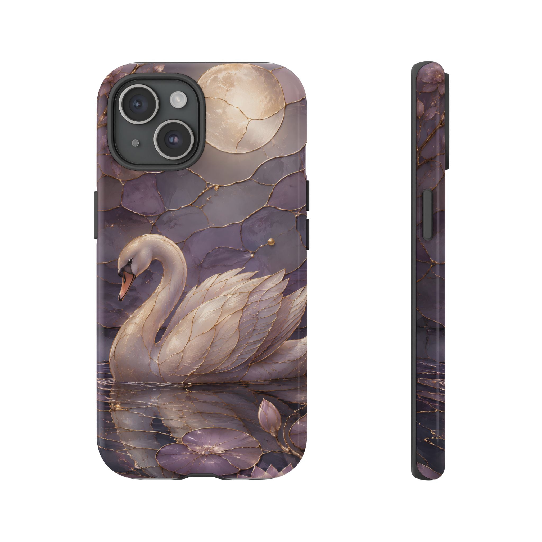 Swan iPhone Case | Moonlit Lake iPhone Case