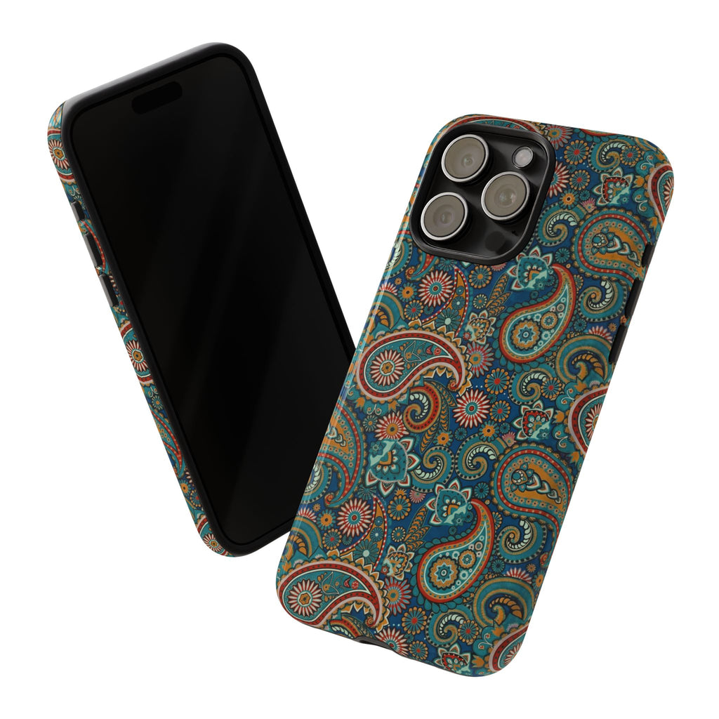 Batik Vibrant Paisley Protective Tough iPhone Case