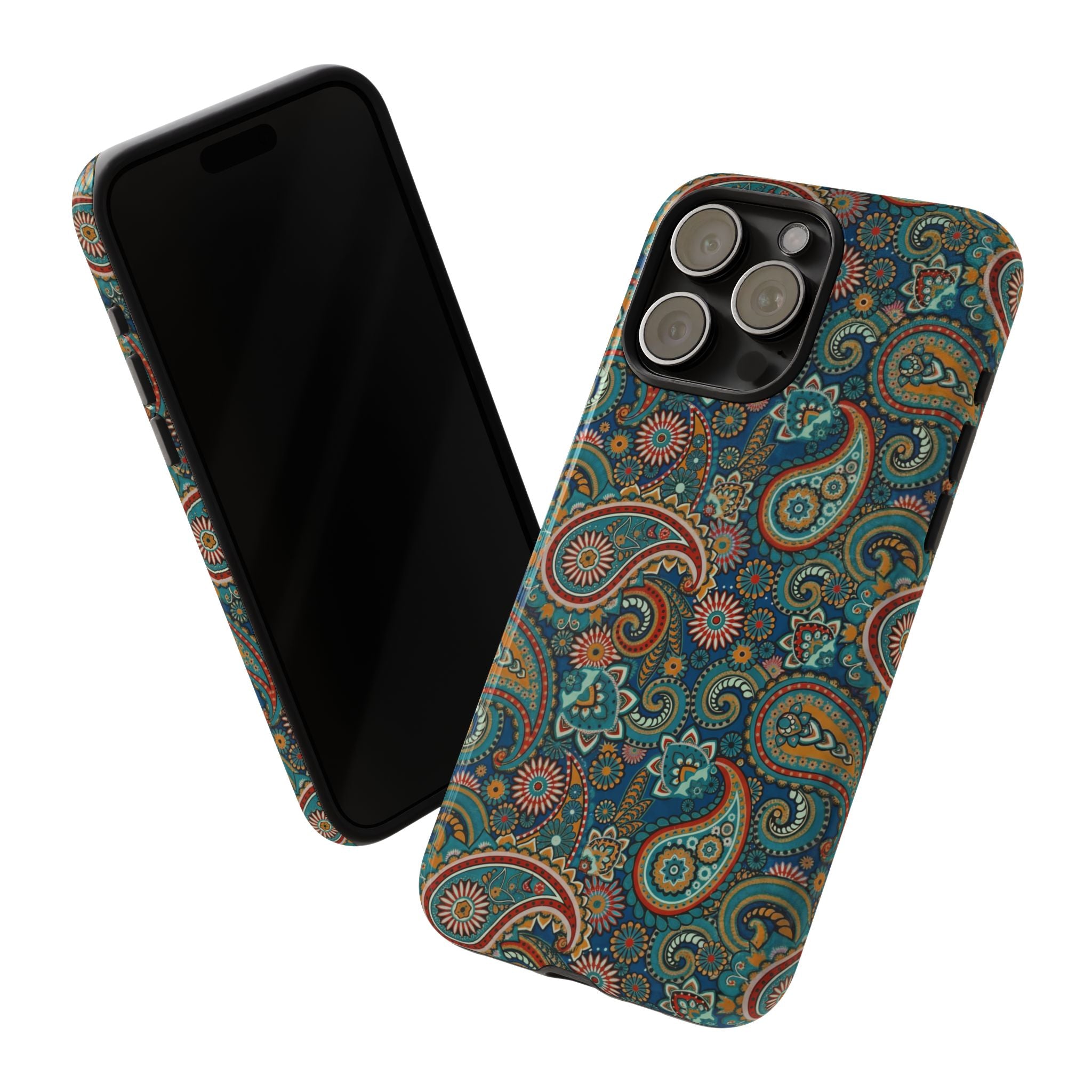 Batik Vibrant Paisley Protective Tough iPhone Case