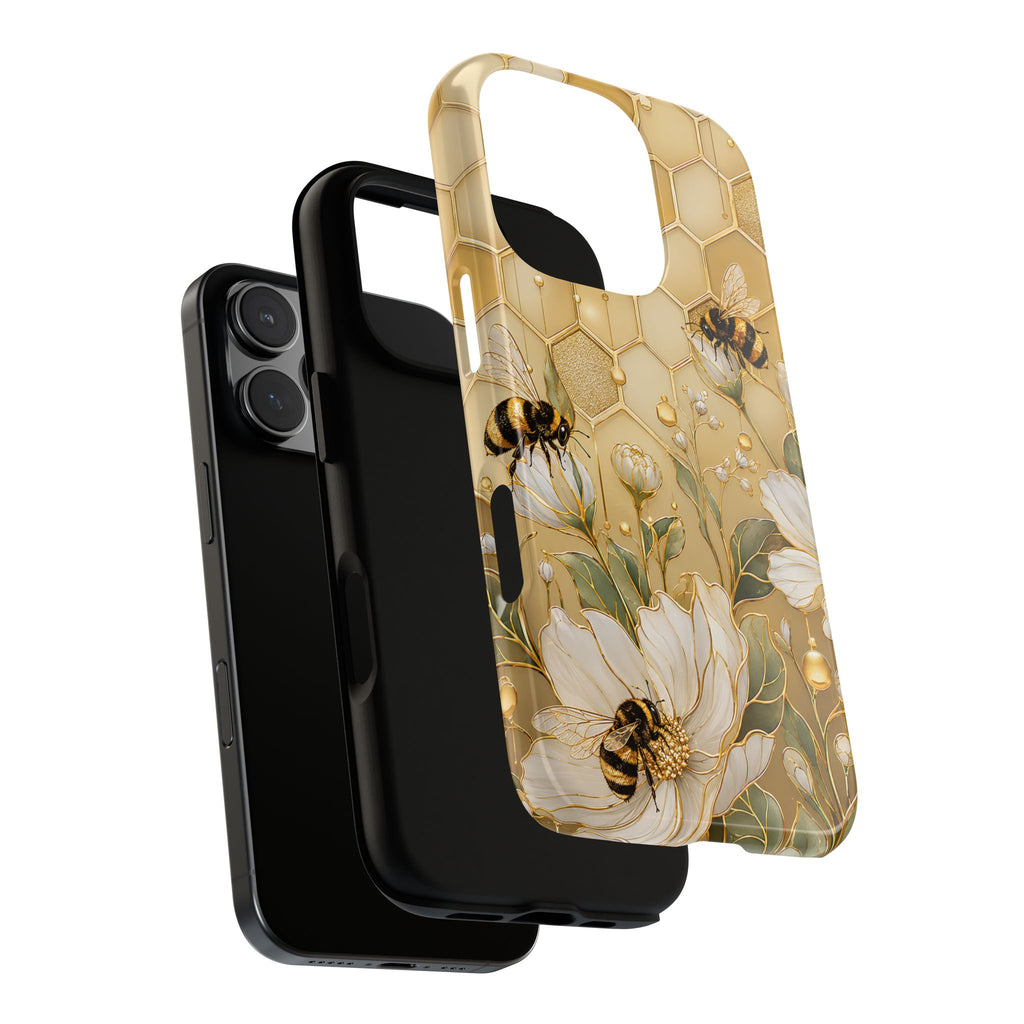 Bee Floral iPhone Case | Honeycomb Wildflower Cover