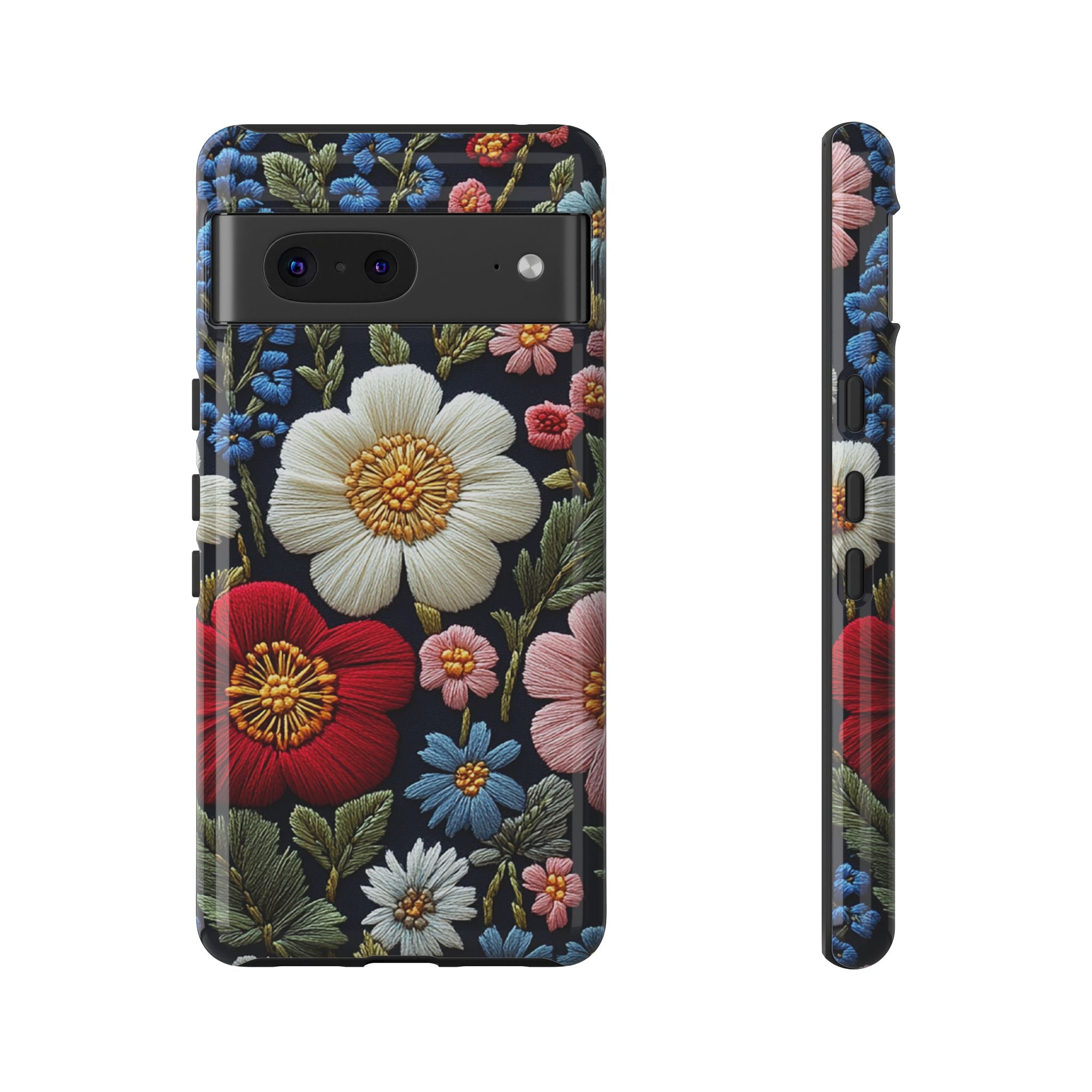Floral Embroidered Garden Google Pixel Case