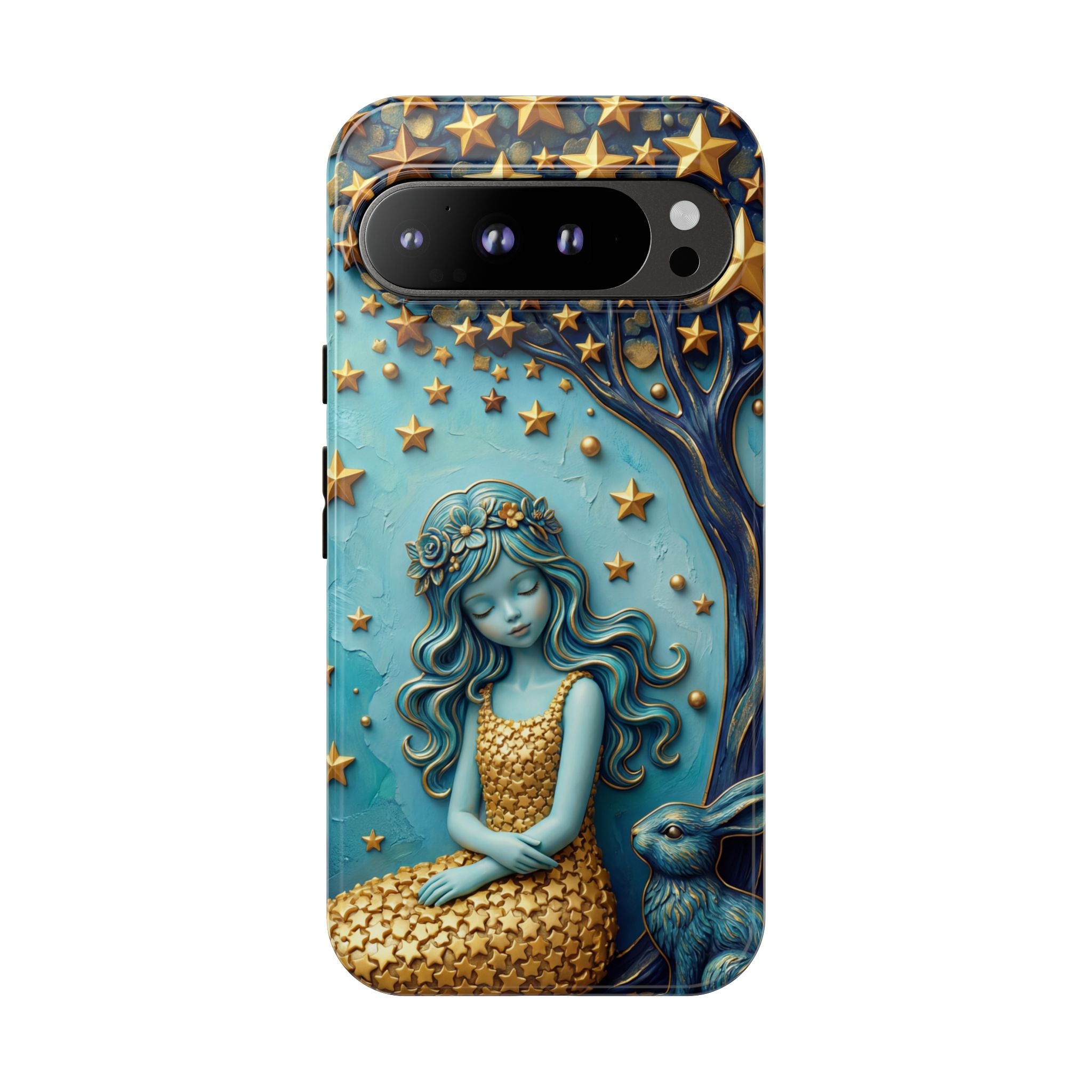 Dreamy Maiden & Star Tree Art  Google Pixel Case