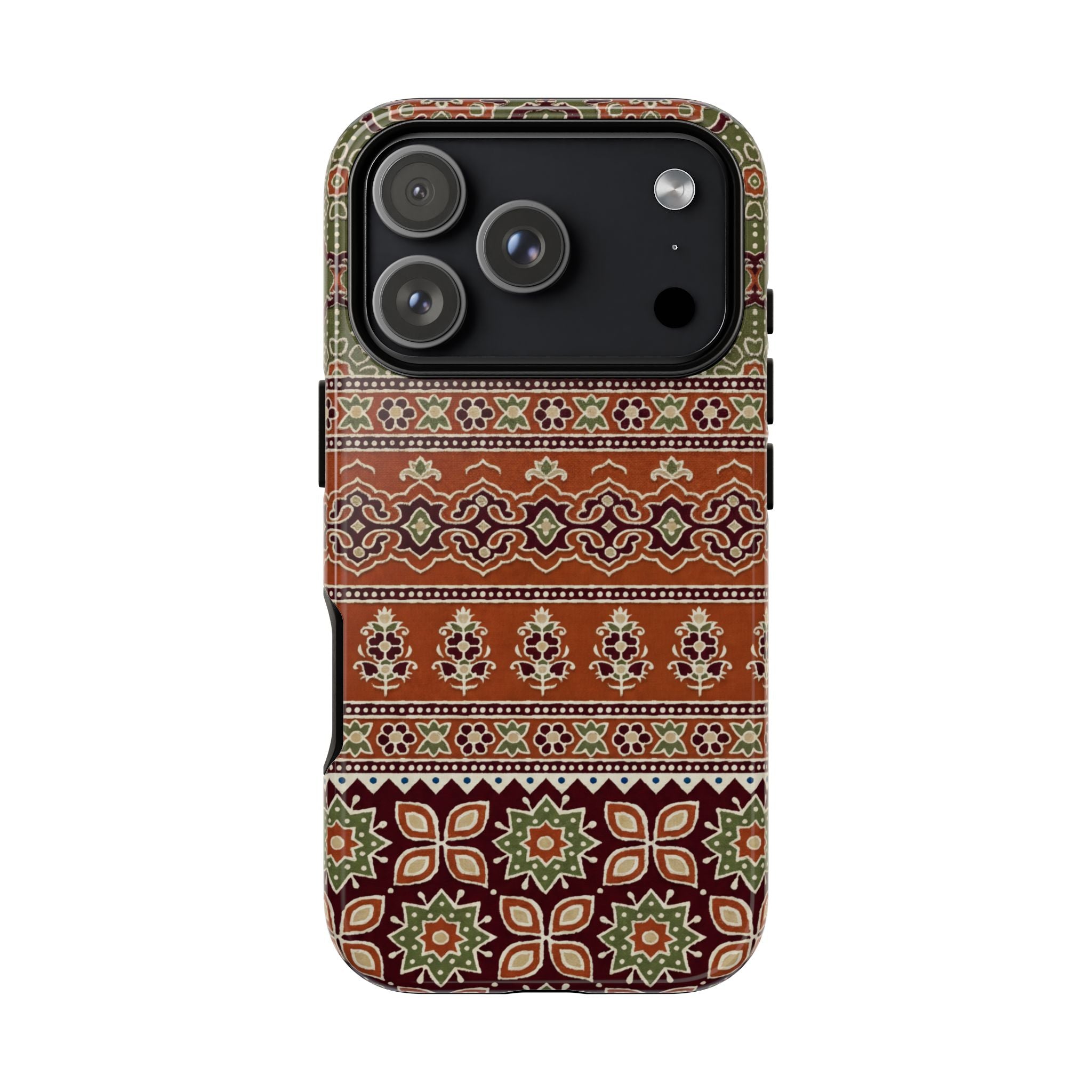 Batik Floral Protective iPhone Case