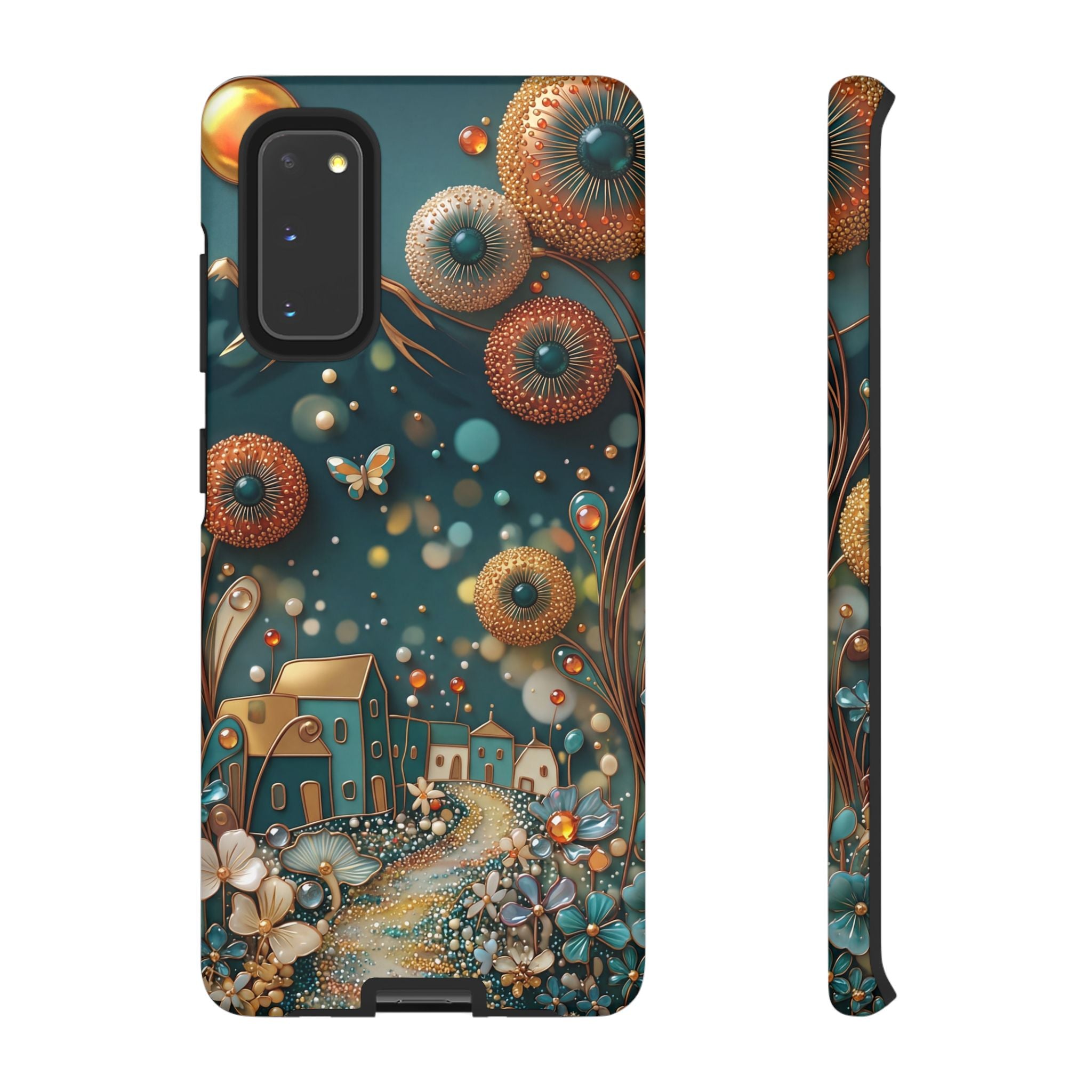 Whimsical Night Village Samsung Galaxy Case