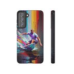 Surfing Rainbow Tough Samsung Galaxy Phone Case