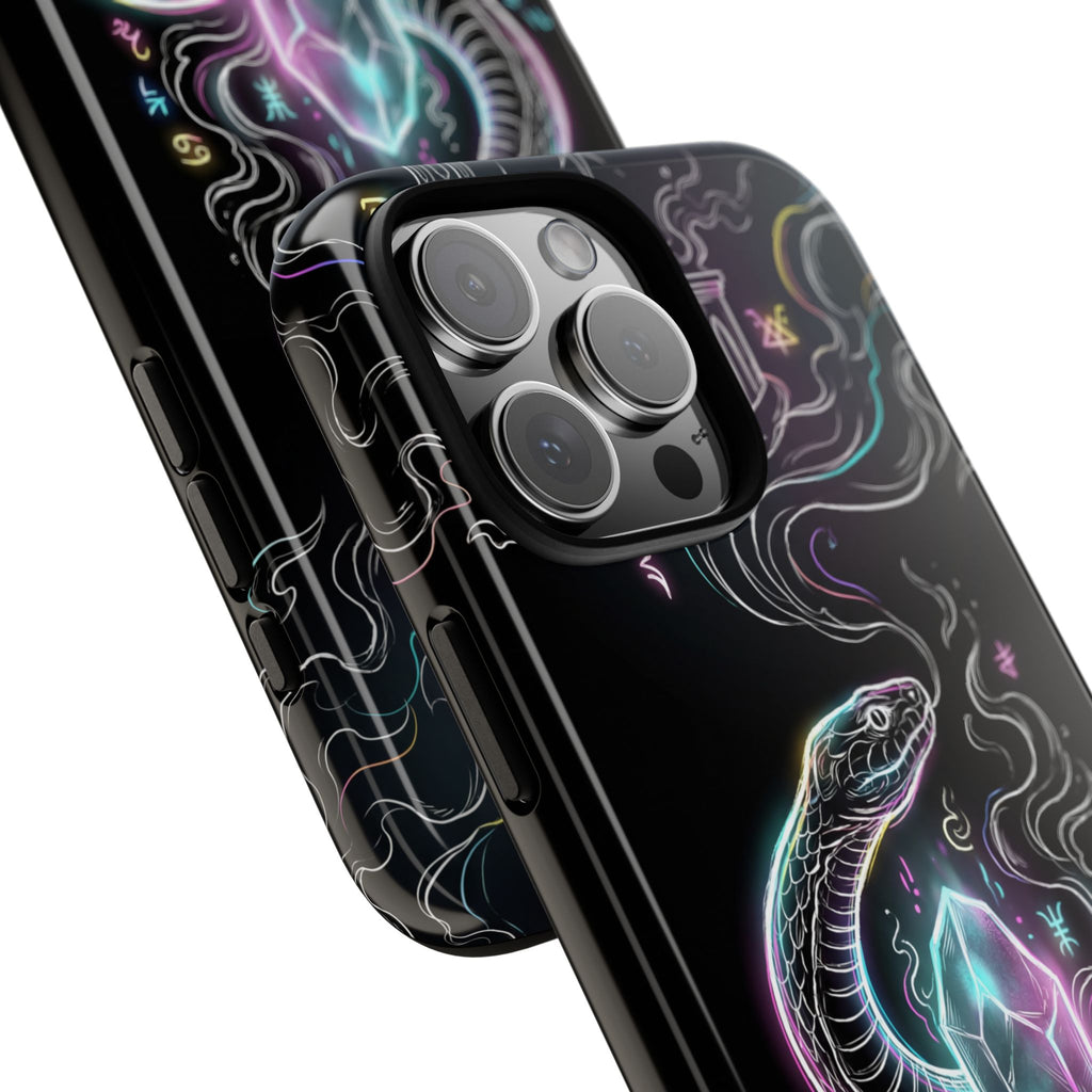 Neon Occult  Mystic Snake Crystal iPhone Case
