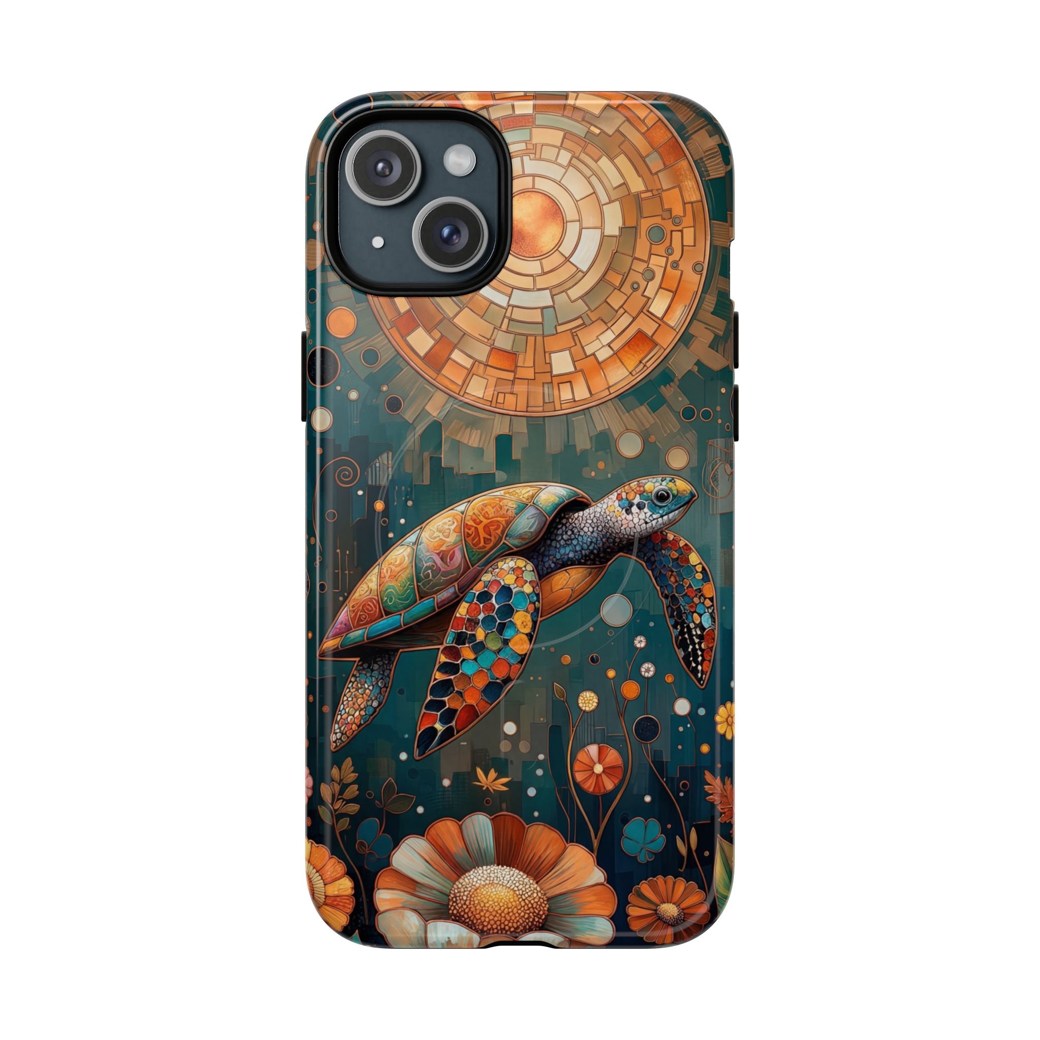Custodia MagSafe per iPhone a forma di tartaruga marina
