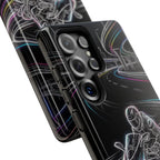 Neon Night Rider Samsung Galaxy Phone Case | Motorcycle Racing Protective Cover