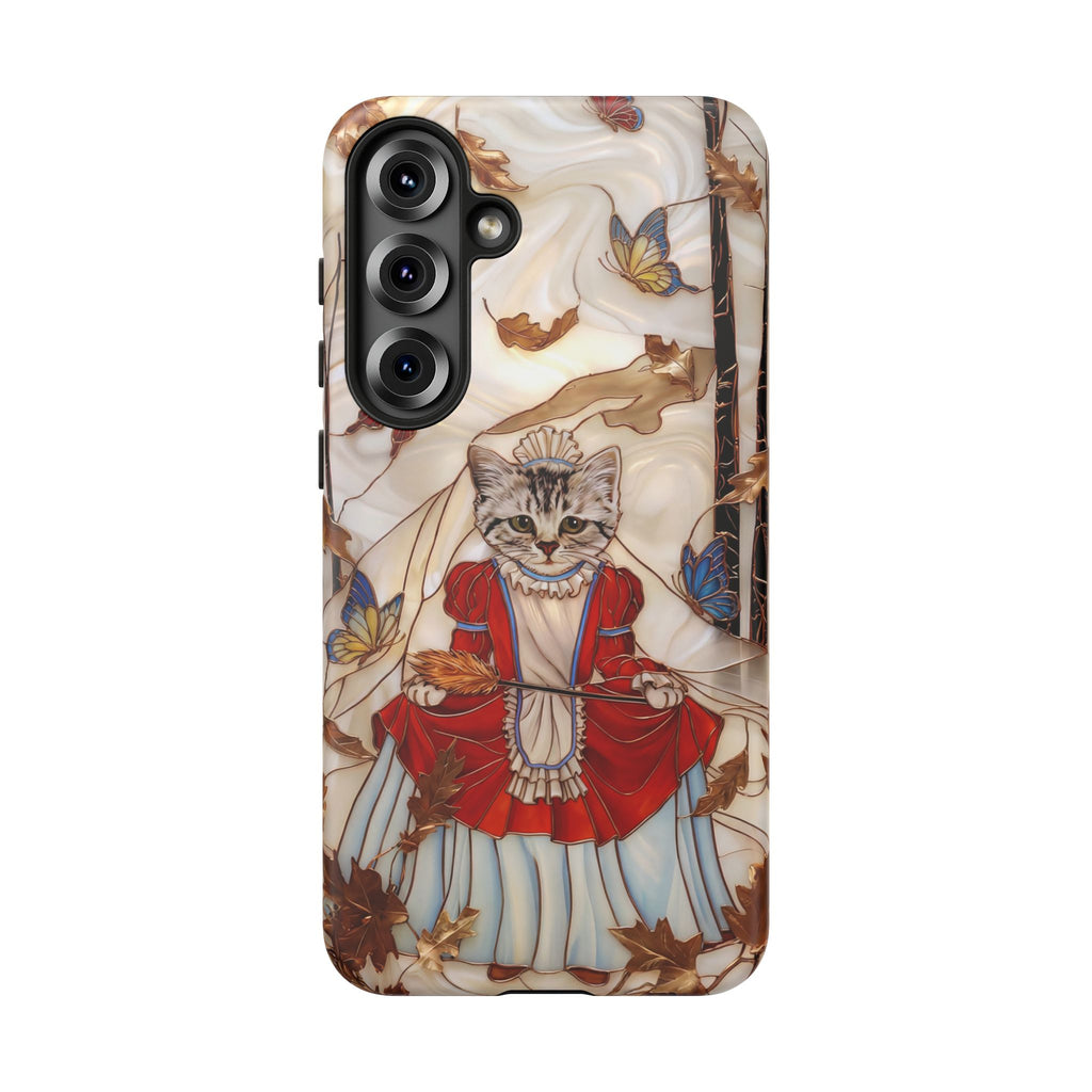 Custodia per Samsung Galaxy con motivo principessa gatto vintage