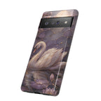 Swan Google Pixel Phone Case | Moonlit Lake Phone Case
