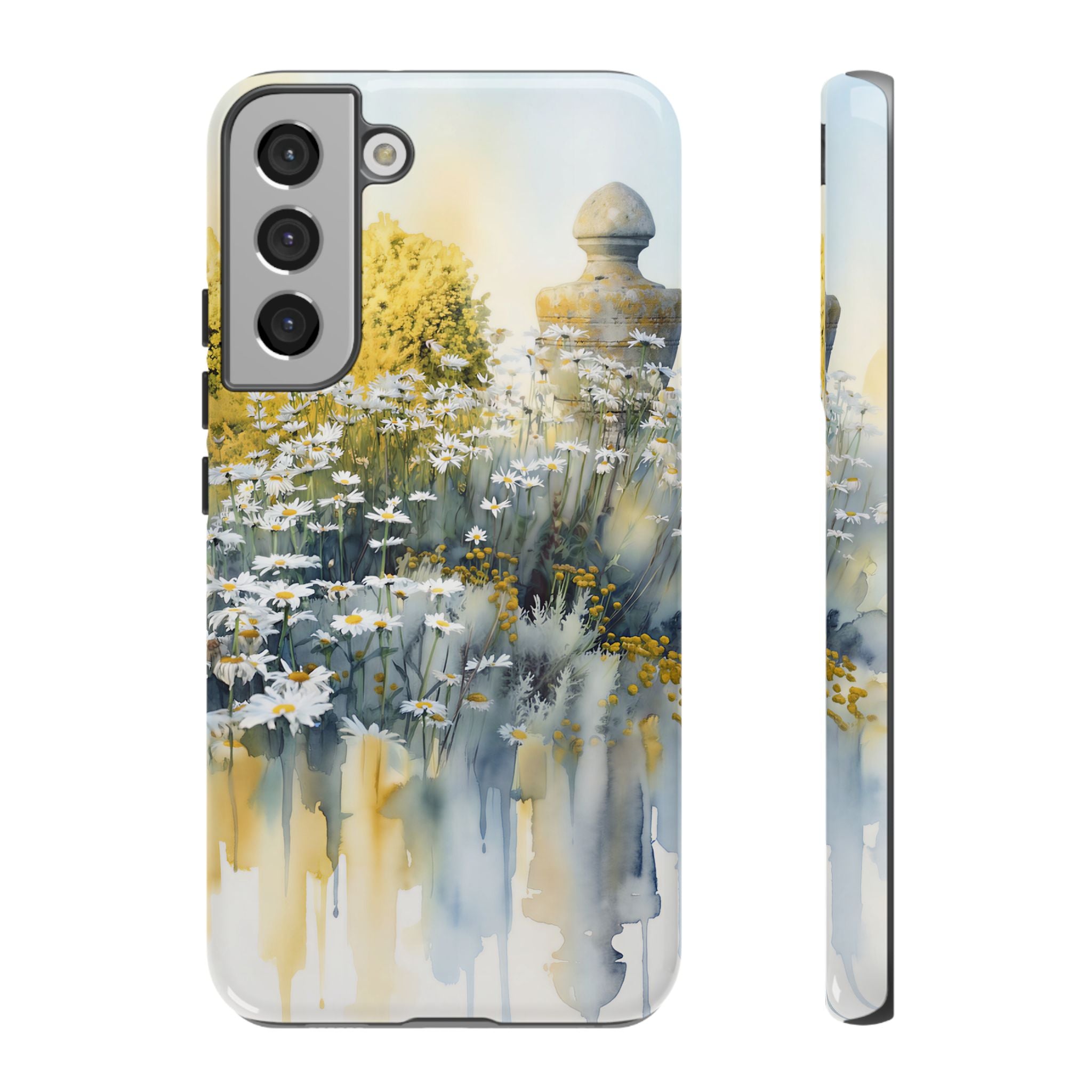 Watercolor Floral Daisy Garden Samsung Galaxy Phone Case