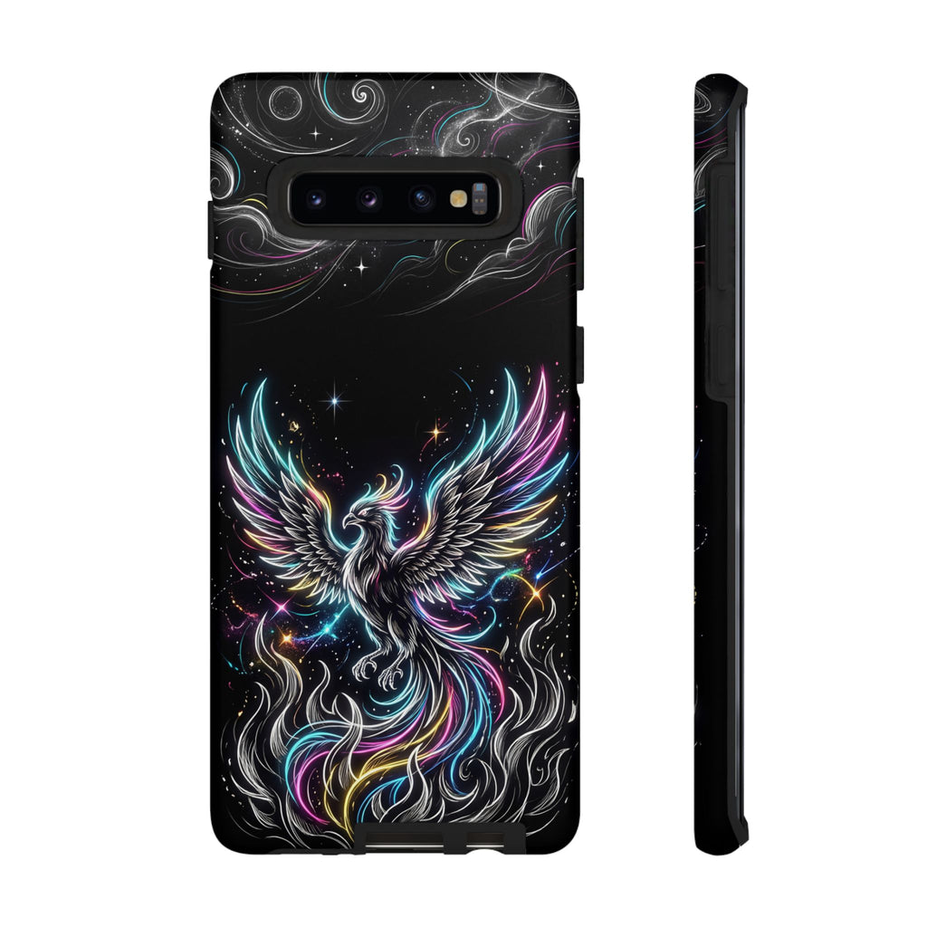 Colorful Neon Phoenix Tough Samsung Galaxy Phone Case