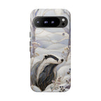 Badger Google Pixel Phone Case | Stained Glass Wildlife Phone Case