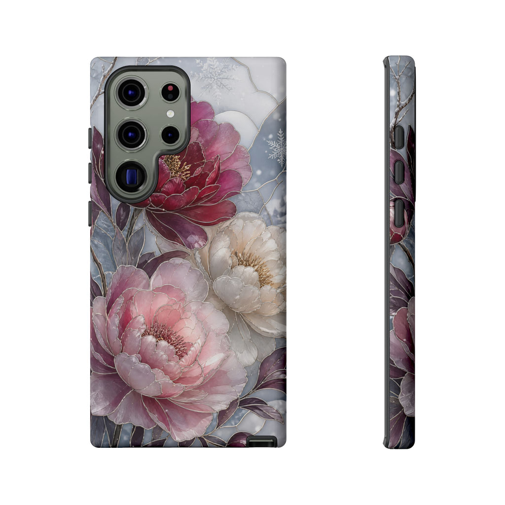 Vintage Floral Samsung Galaxy Phone Case | Peony Flower Phone Case