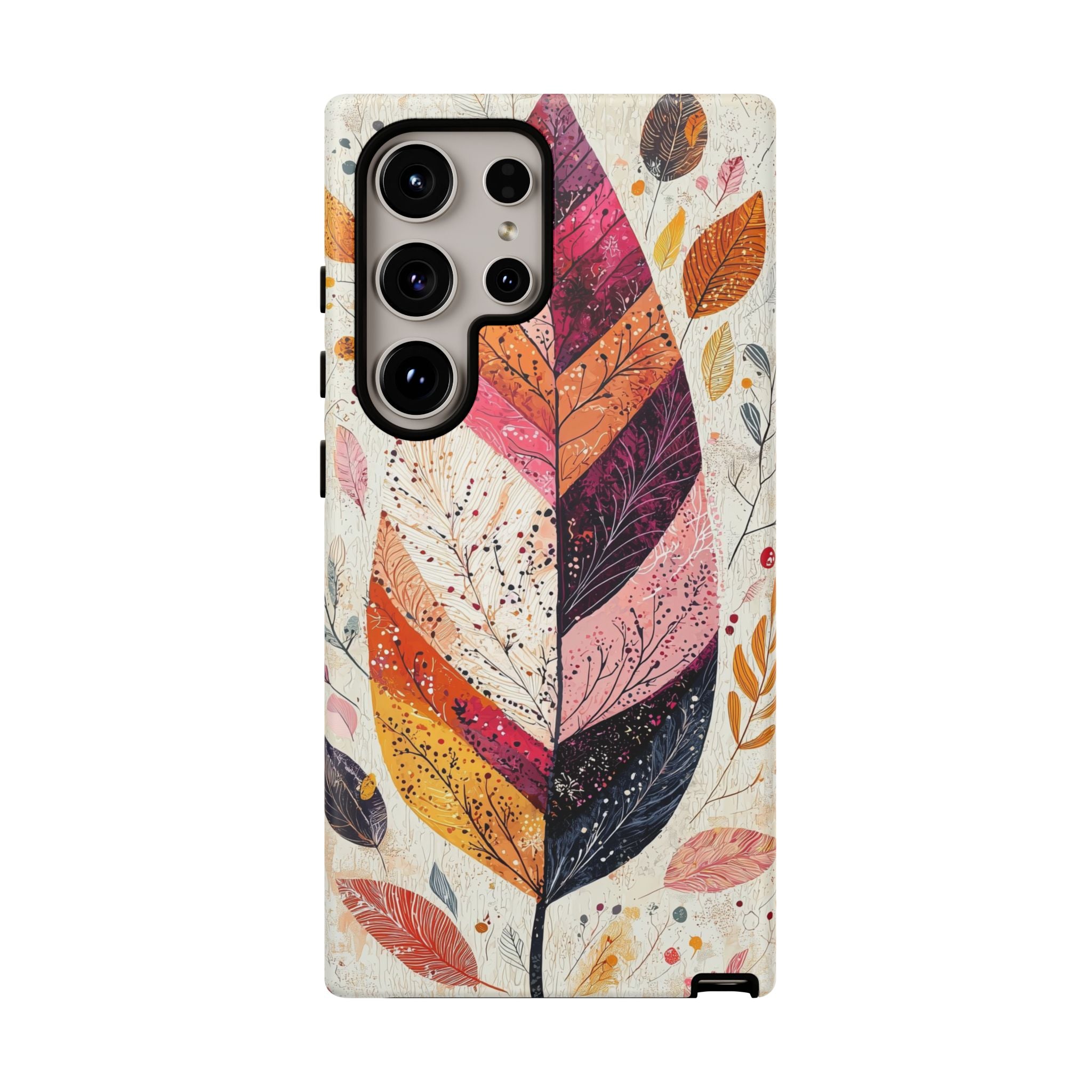 Autumn Leaf Tough Samsung Galaxy Case | Watercolour Feathered Fall Design