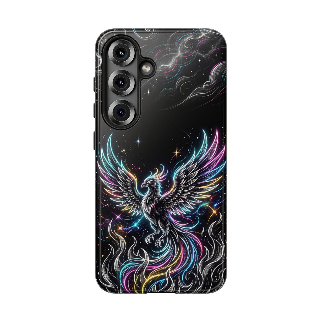 Colorful Neon Phoenix Tough Samsung Galaxy Phone Case