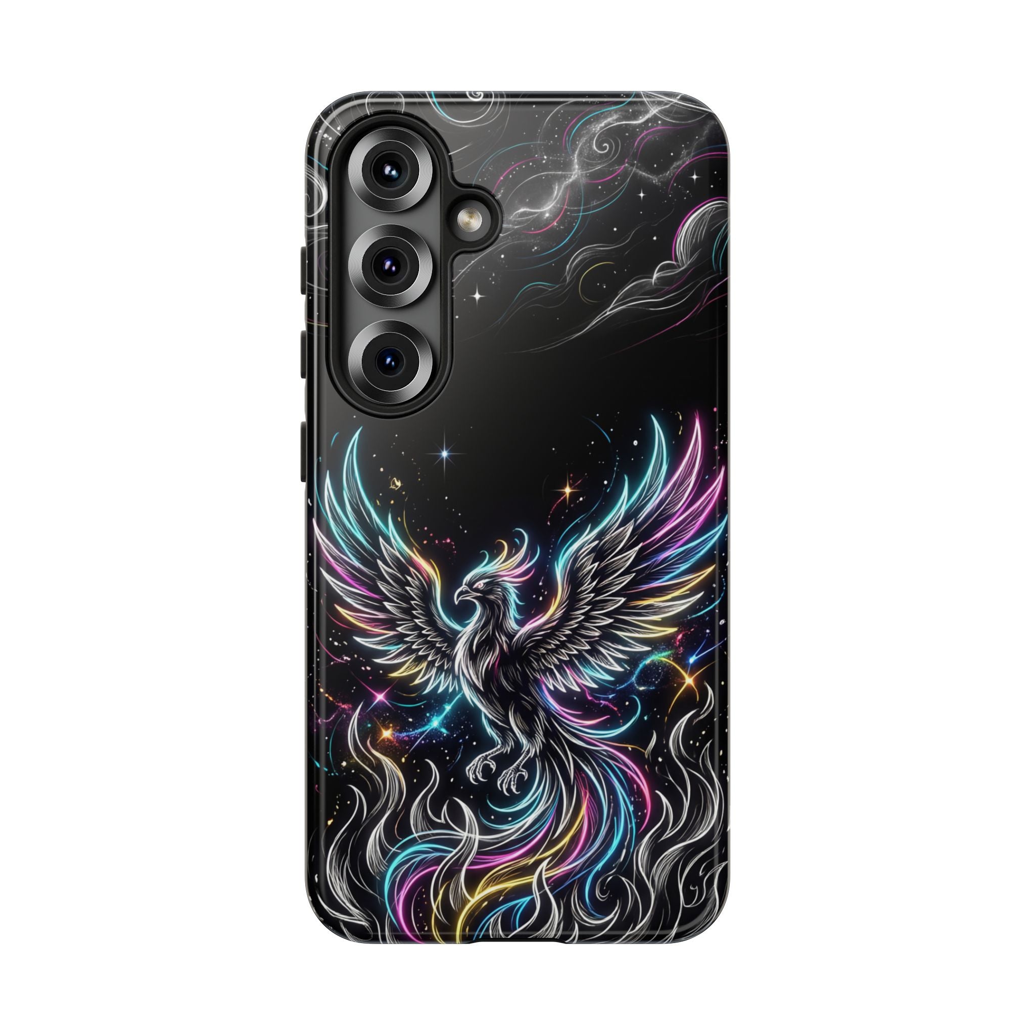 Colorful Neon Phoenix Tough Samsung Galaxy Phone Case