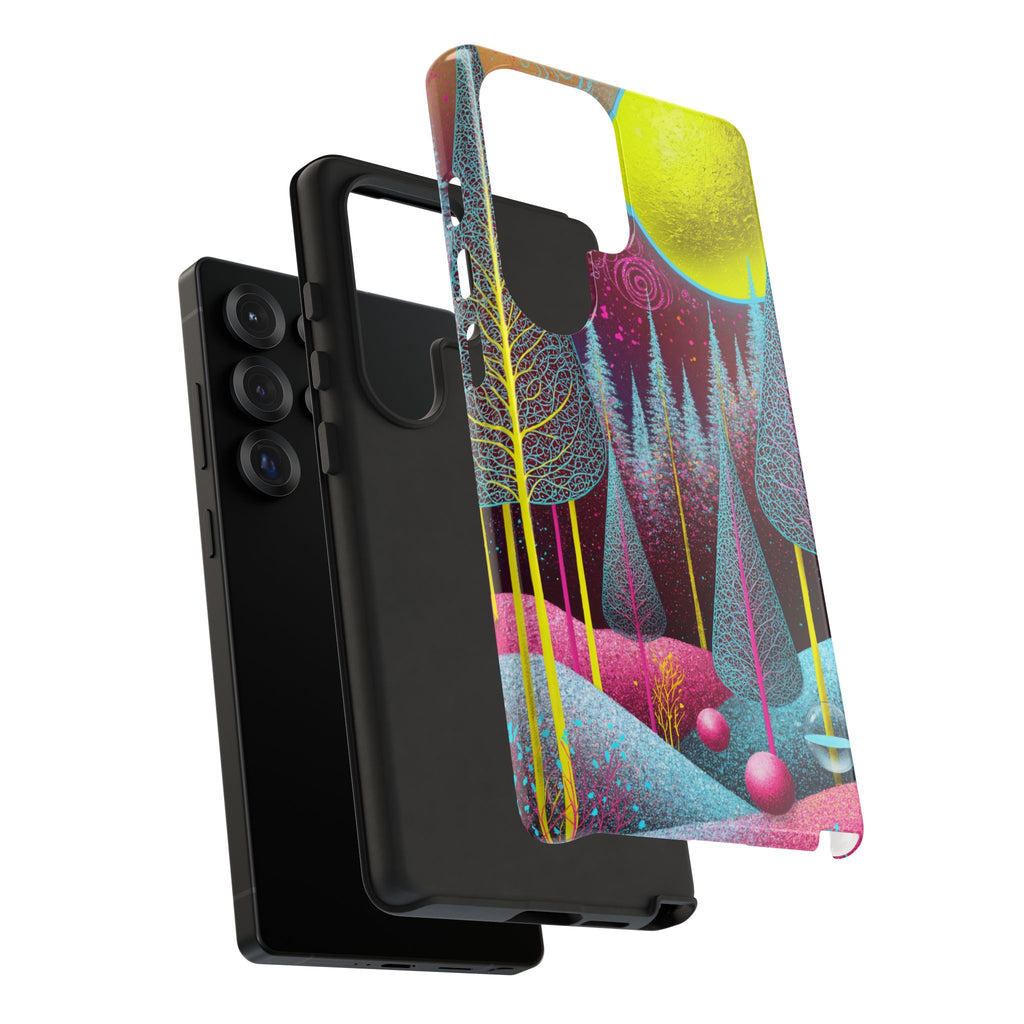 Neon Dreamscape Forest Samsung Galaxy Case