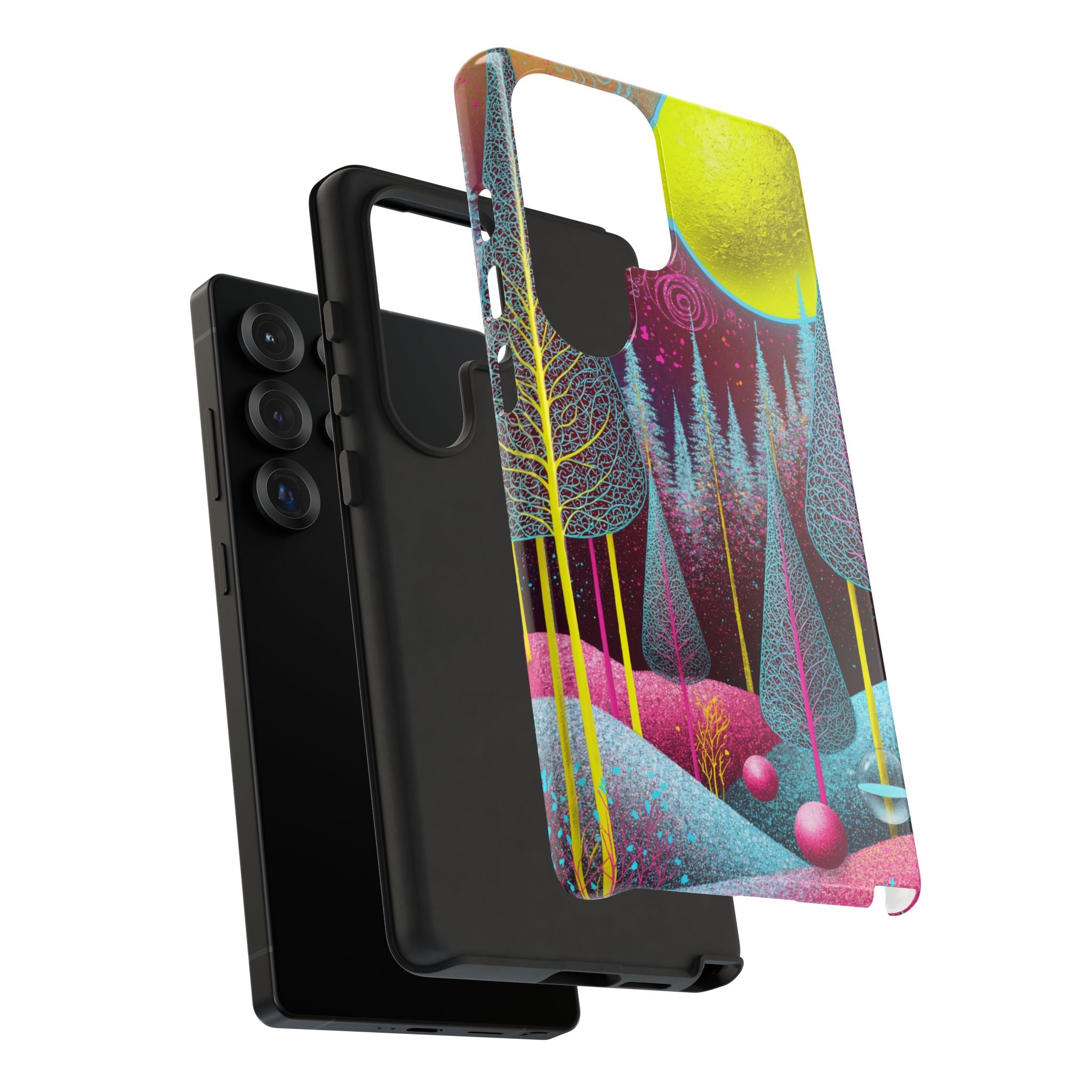 Neon Dreamscape Forest Samsung Galaxy Case
