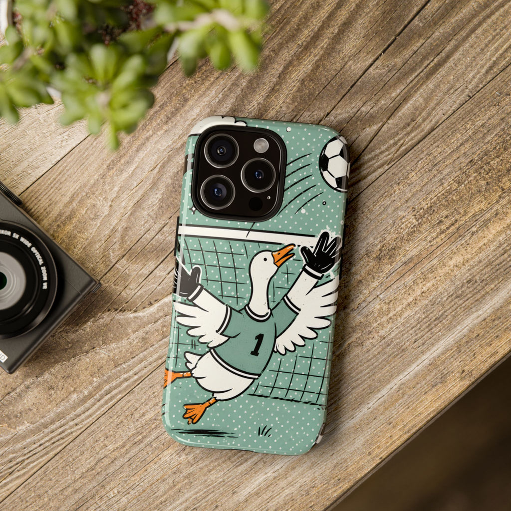 Goalkeeper Goose iPhone Case | Funny Soccer Bird Cover