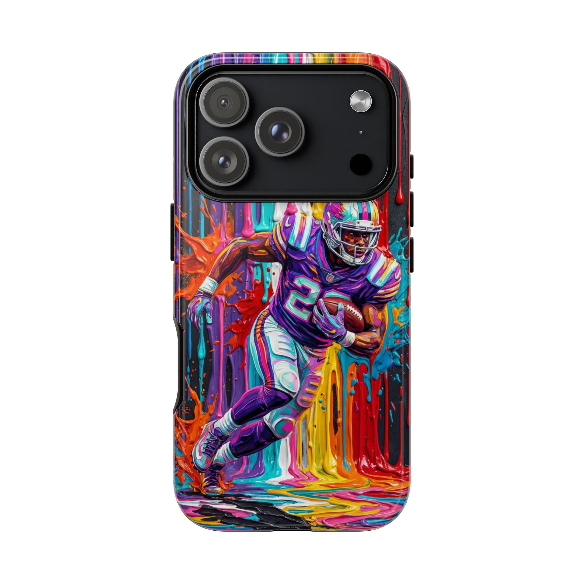 Vibrant American Football Runner iPhone Case