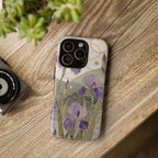 Stained Glass Iris iPhone Case | Purple Floral iPhone Case