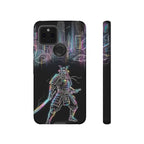 Neon Samurai Google Pixel Phone Case | Cyberpunk City Armor