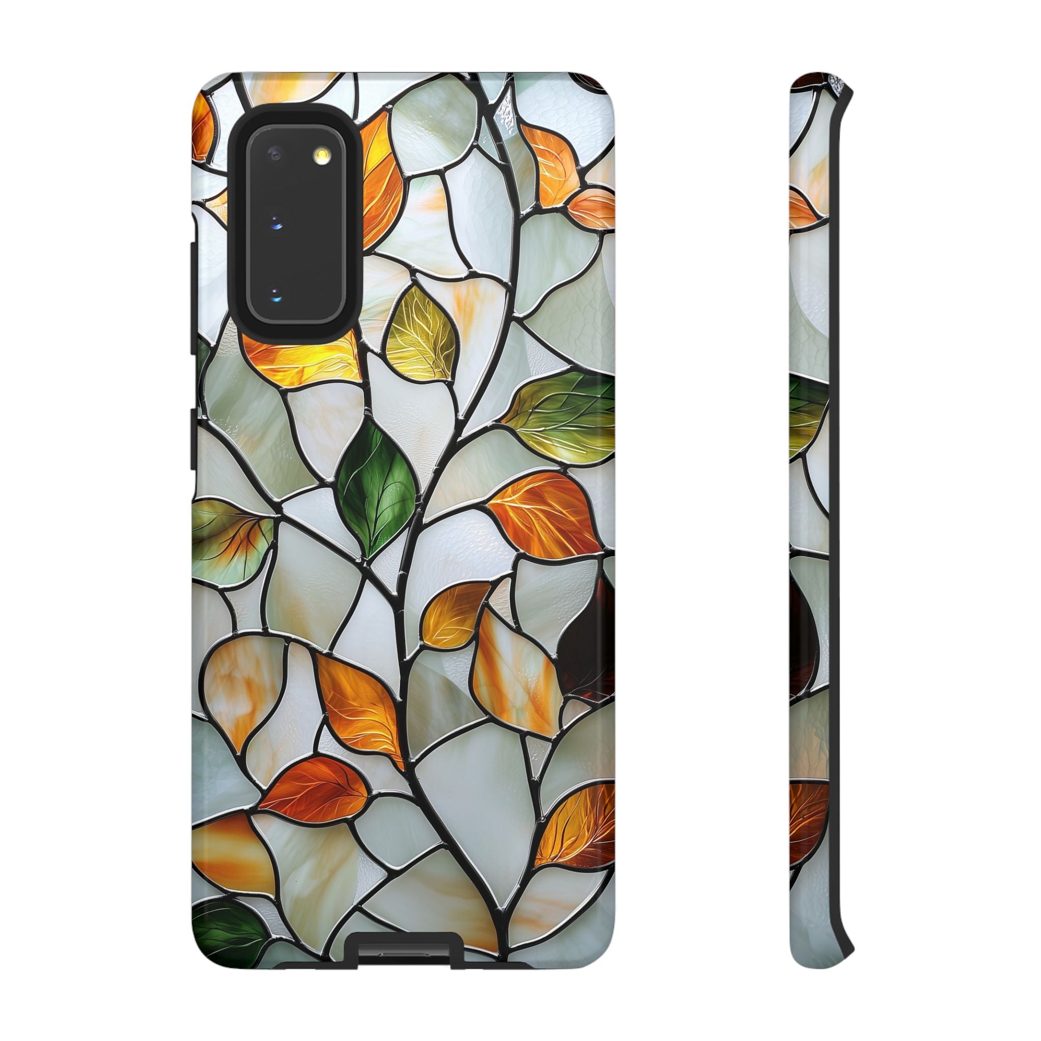 Stained Glass Autumn Leaves Mosaic Samsung Galaxy S Case