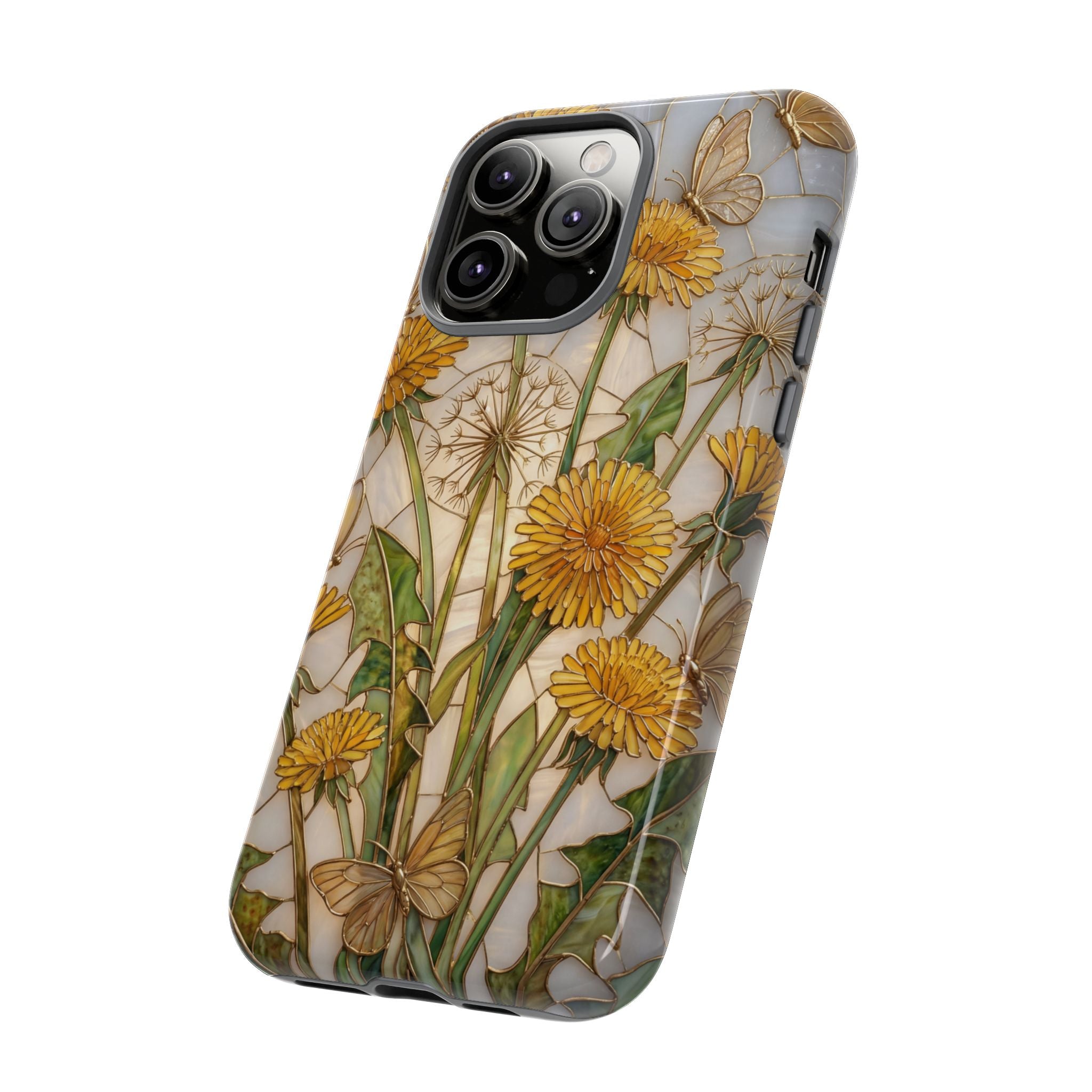 Dandelion Bouquet Tough iPhone Case — Floral Botanical Protective Cover