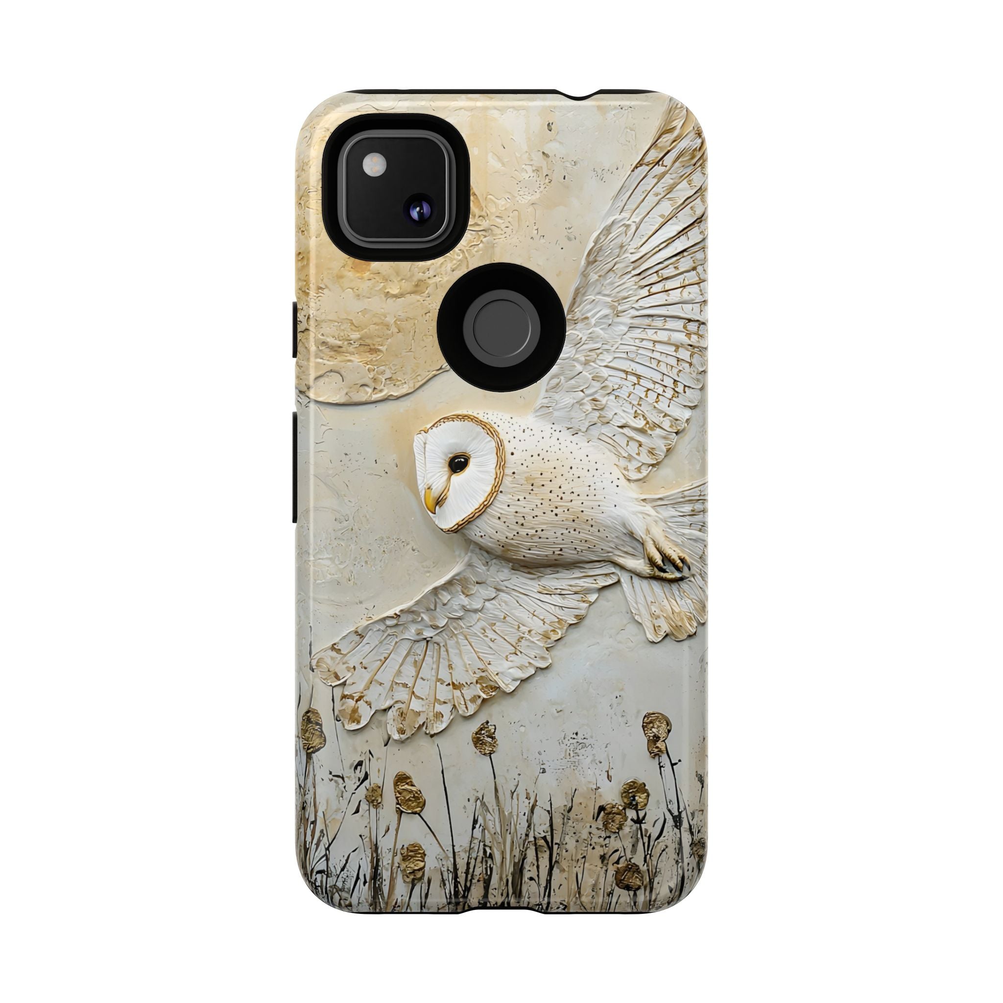 Barn Owl Google Pixel Case — Elegant Flying Owl Wildlife