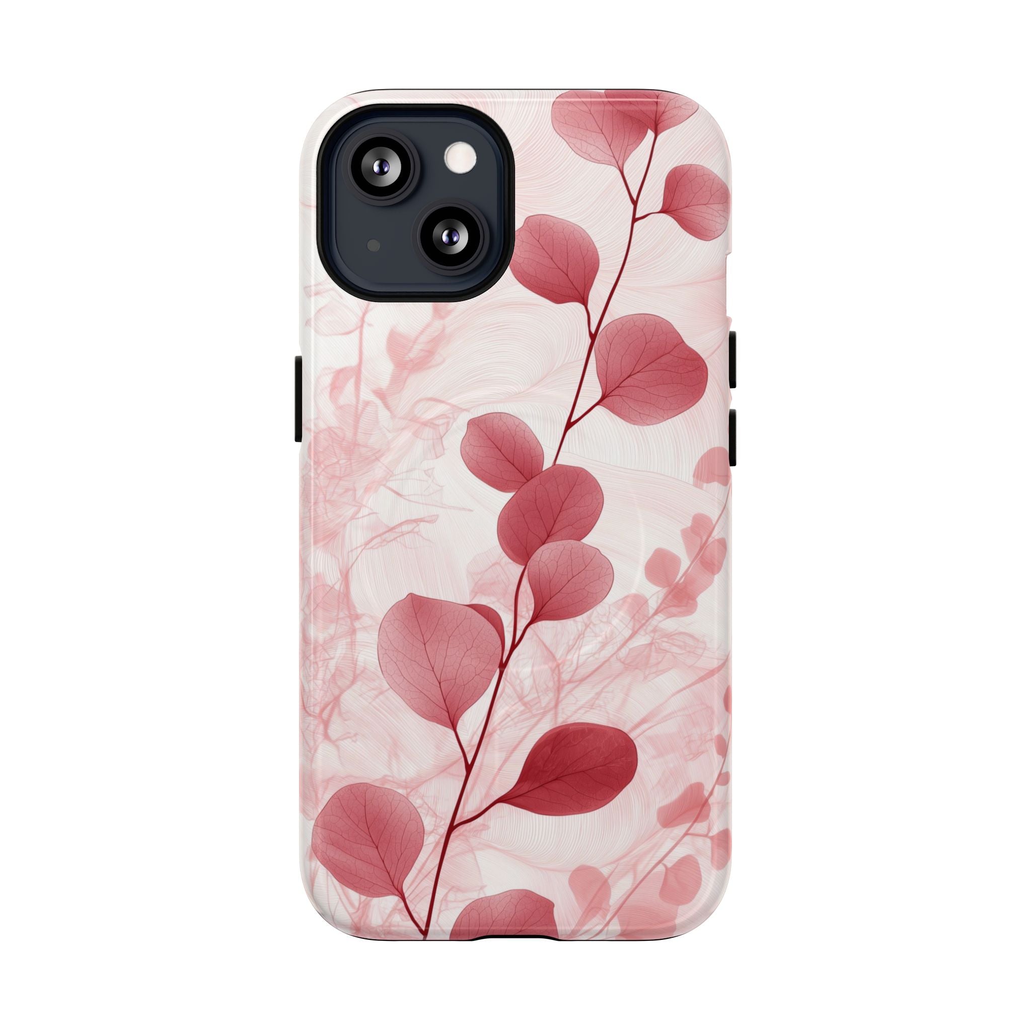 Pink Botanical Floral Eucalyptus MagSafe iPhone Case