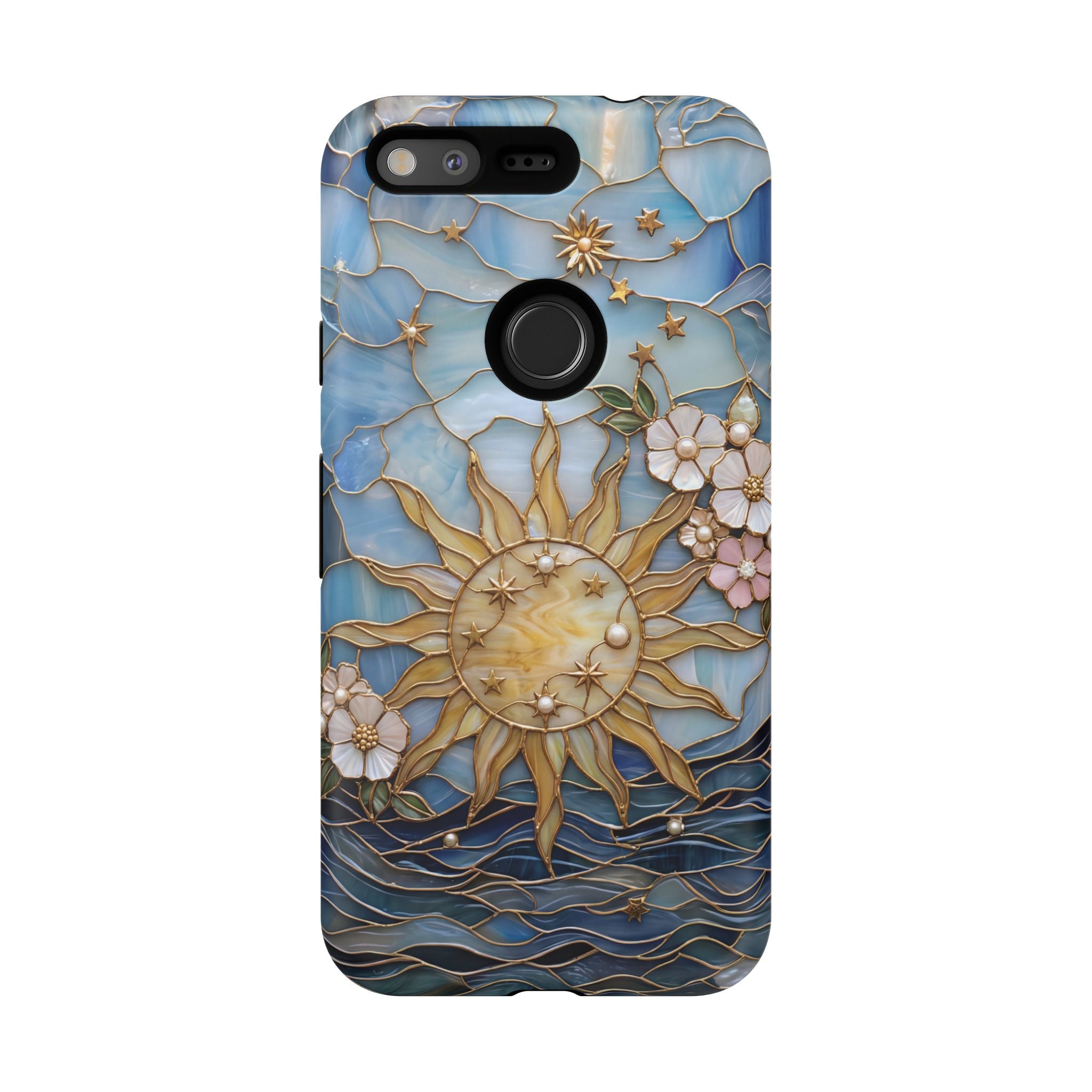 Stained Glass Floral Sun & Sea Tough Google Pixel Case