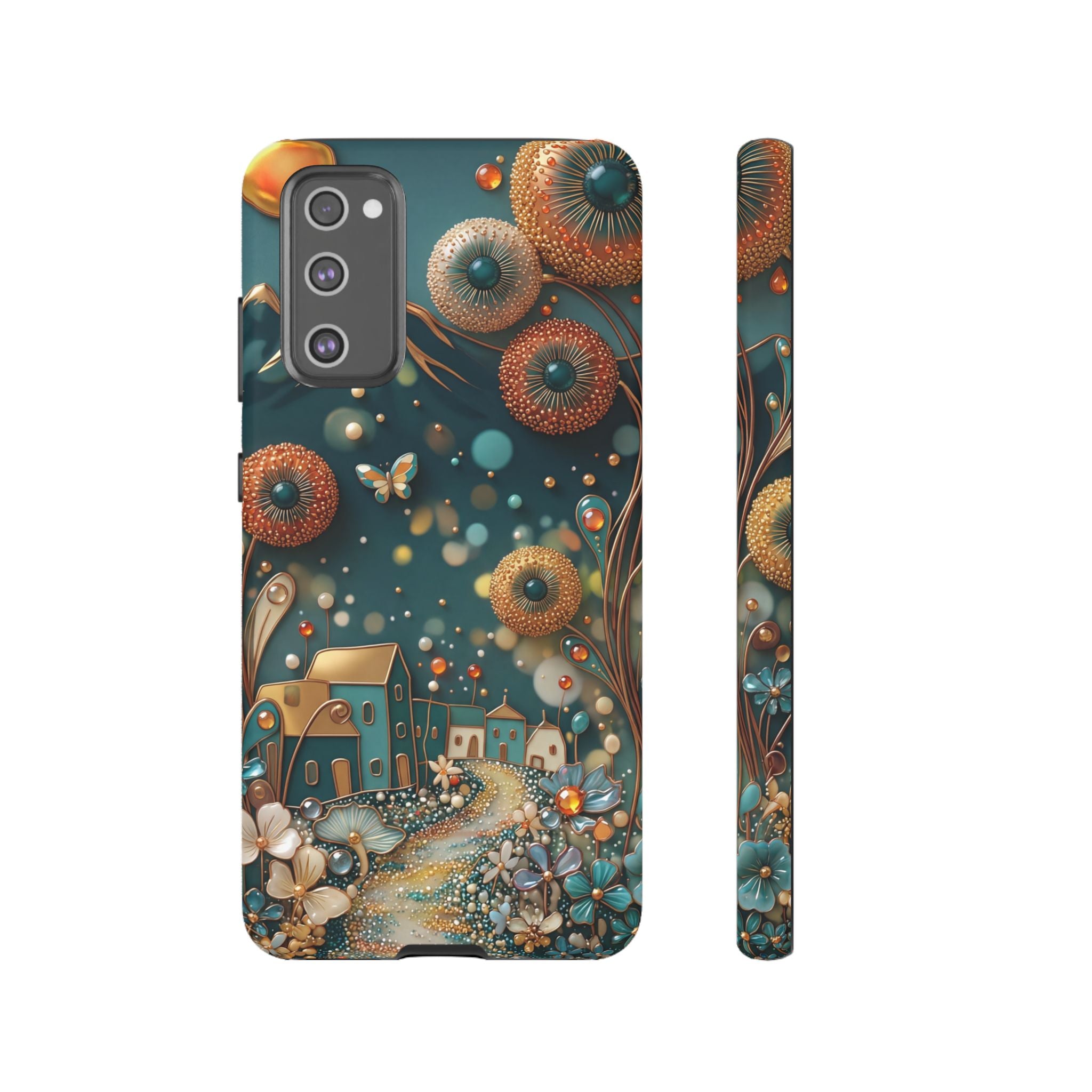 Whimsical Night Village Samsung Galaxy Case