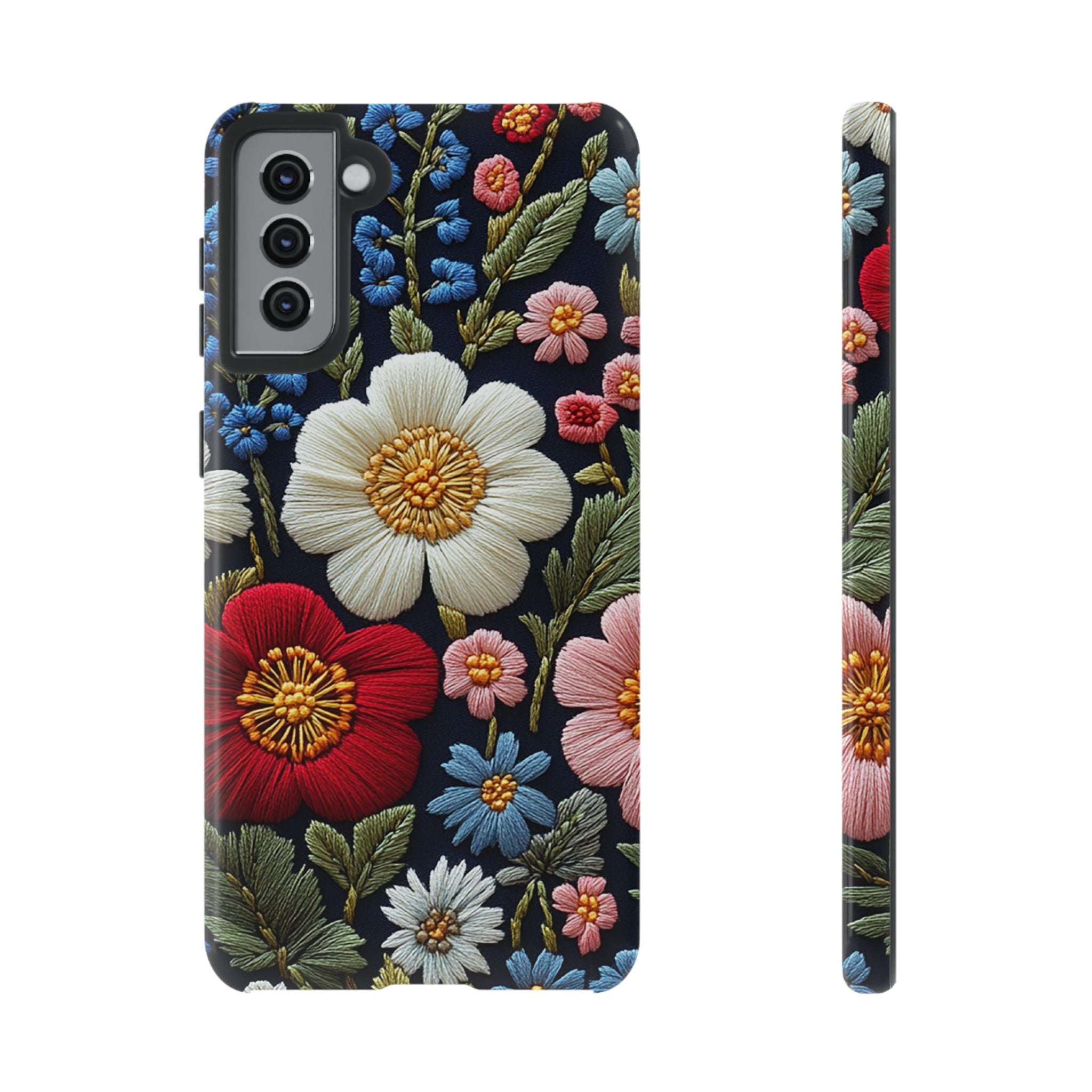 Floral Embroidered Garden Samsung Galaxy Case