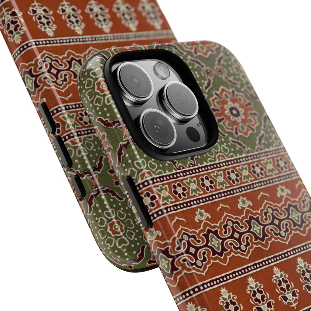 Batik Floral Protective iPhone Case