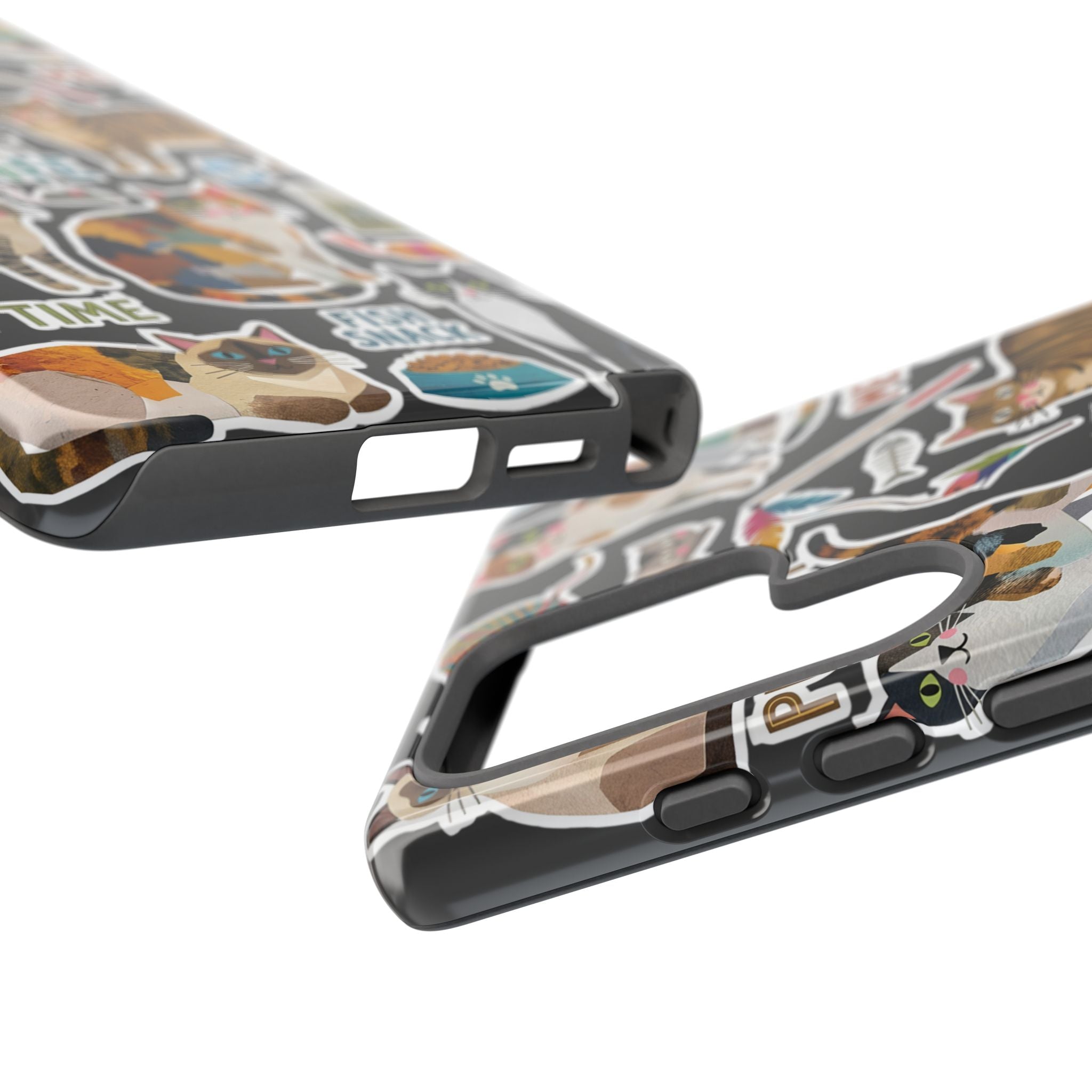 Cute Cats Sticker Tough Samsung Galaxy Phone Case