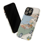 Retro Coastal Road Trip Design iPhone Case