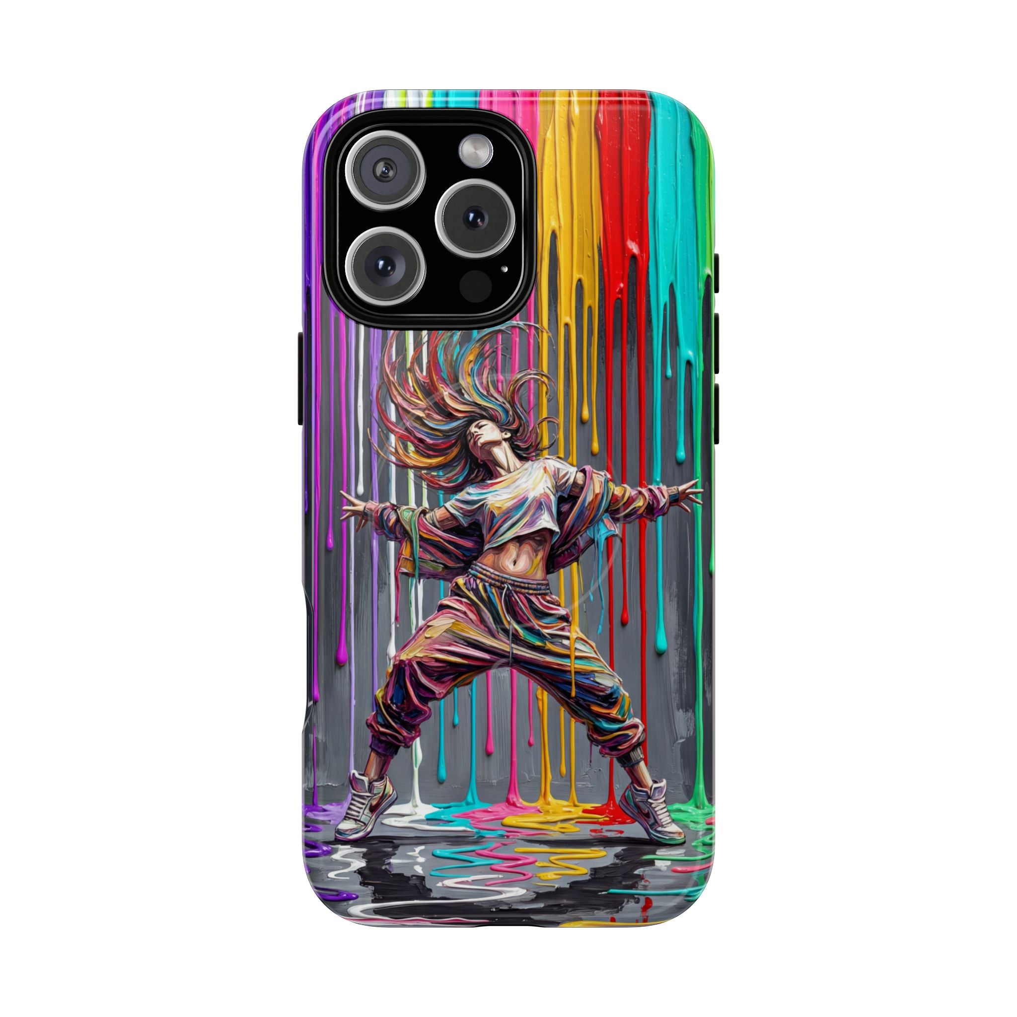 MagSafe iPhone Case | Colorful Street Dance Drip Design