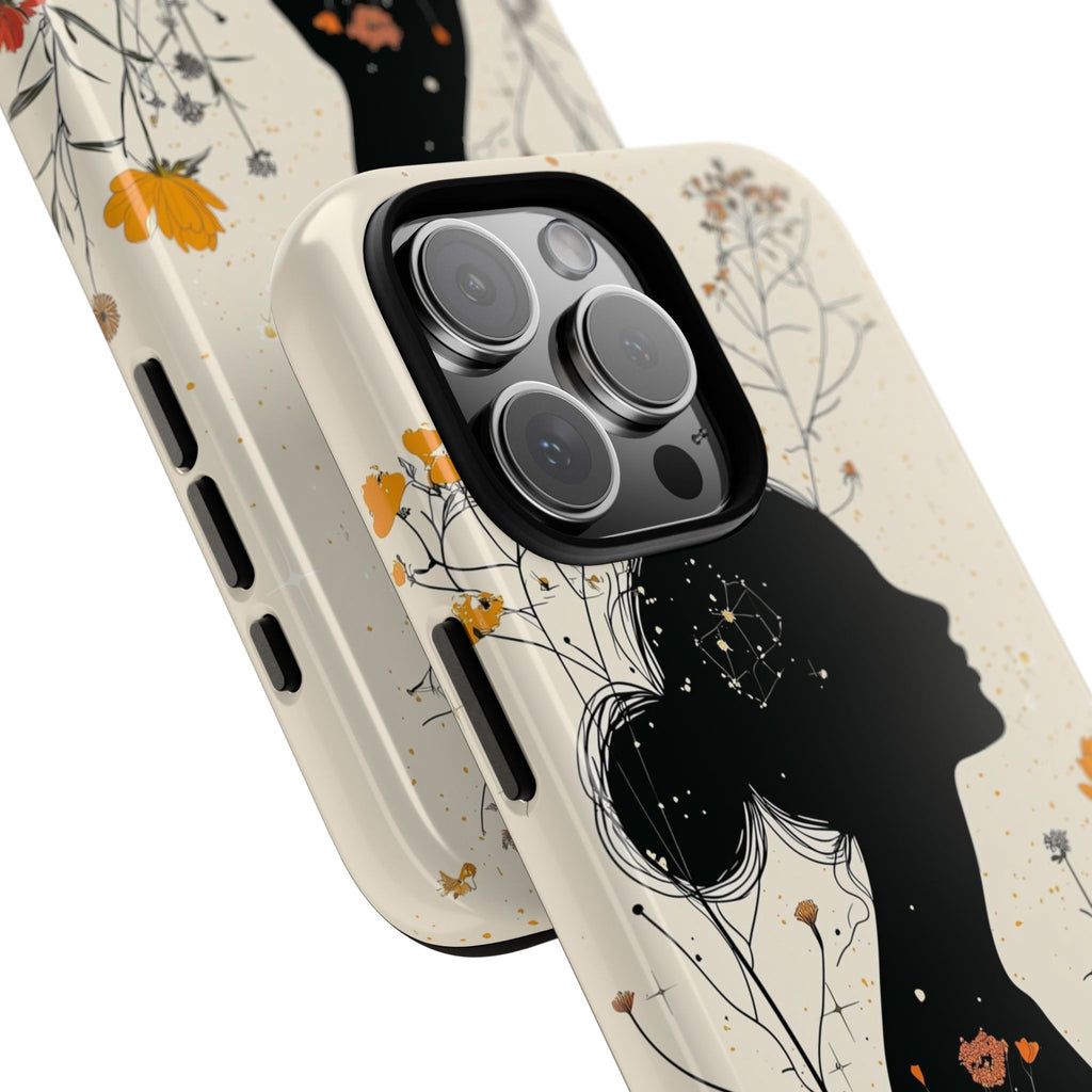 Floral Silhouette iPhone Case | Botanical Woman
